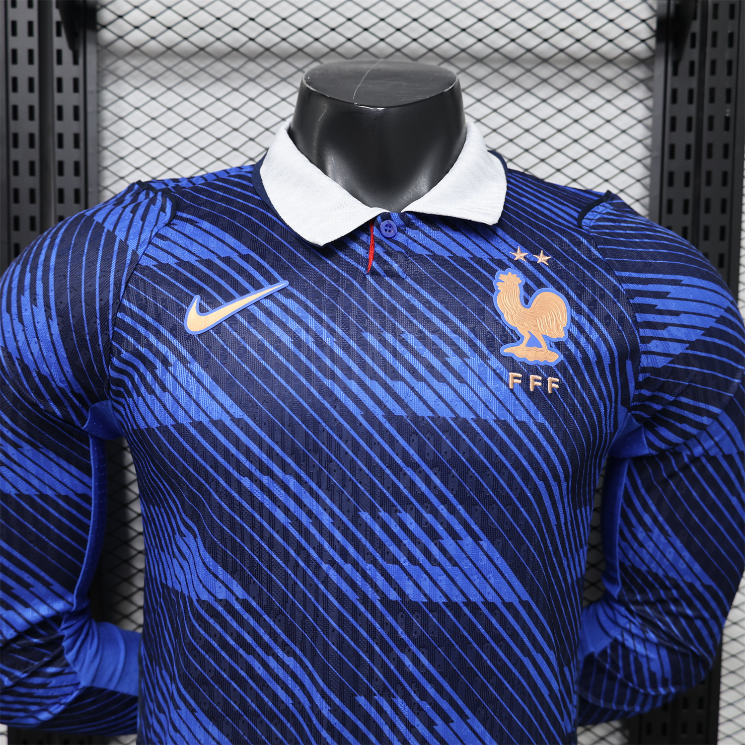 AlphaJersey-France 2026 Home Long Sleeves Jersey - Player Version