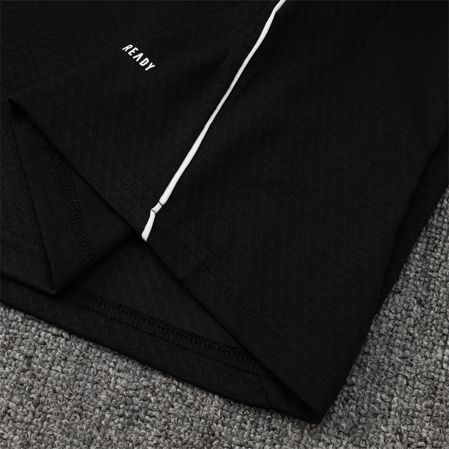 AlphaJersey-Real Madrid 25-26 Short-Sleeve Training Set - Black Top and Black Shorts