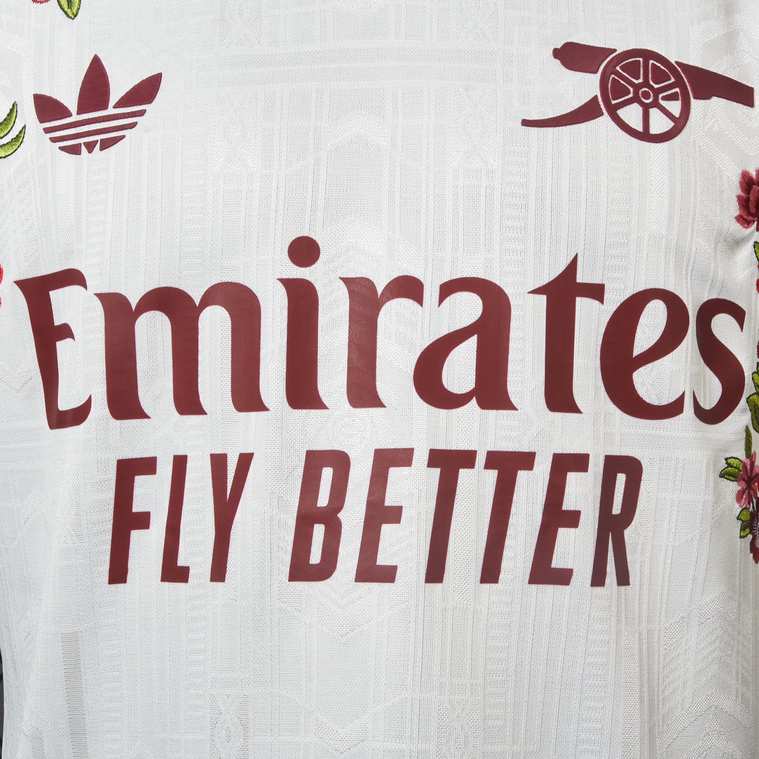 AlphaJersey-【Embroidered Flower Version】Arsenal 25-26 Third White Jersey - Player Version