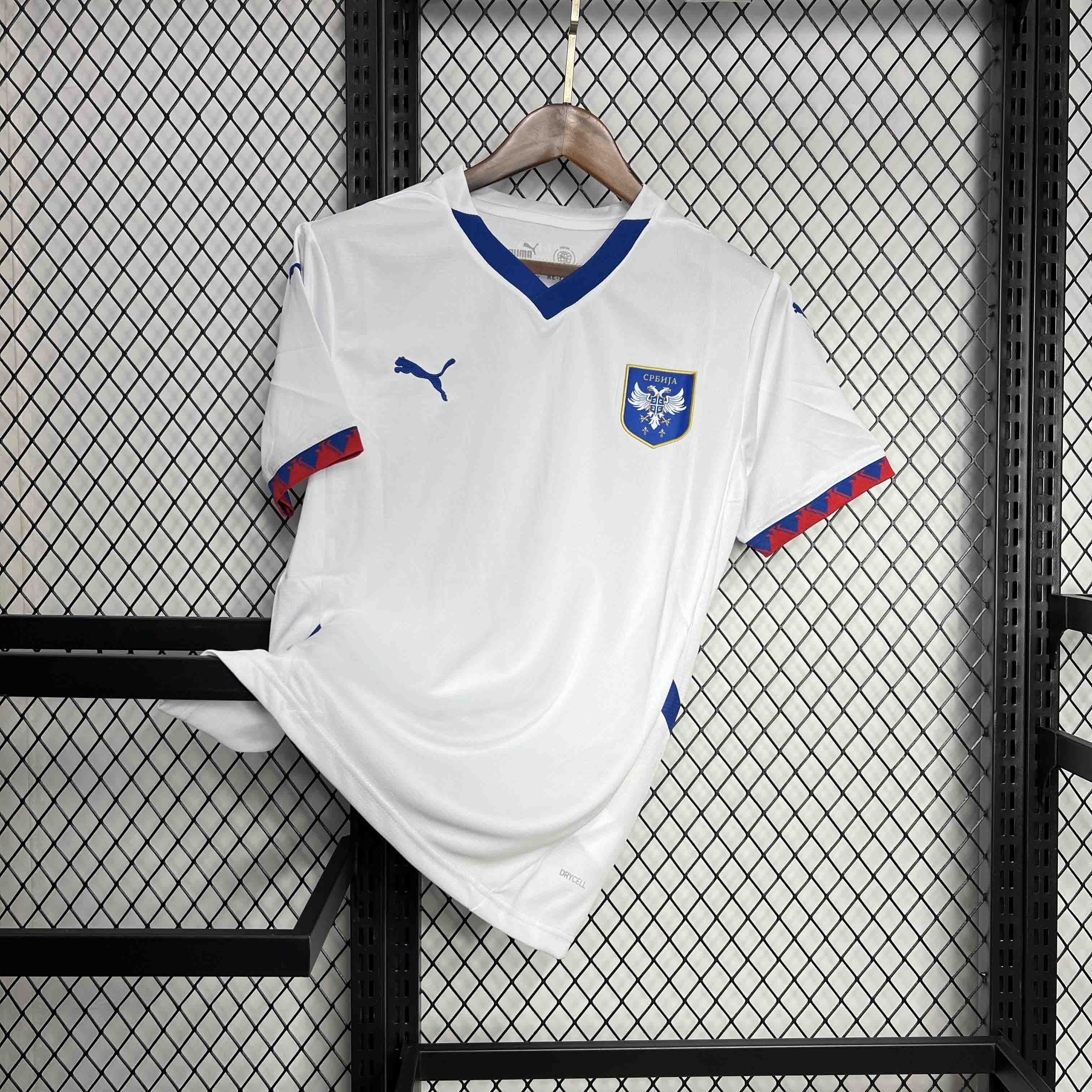AlphaJersey-Serbia 2024 Away Jersey - Fans Version