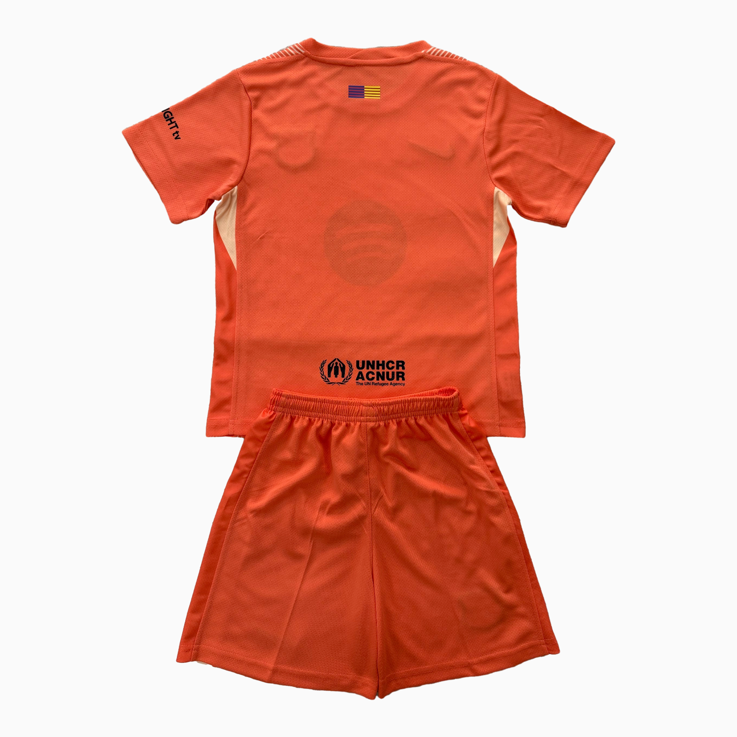 AlphaJersey-Barcelona 25-26 Orange Goalkeeper Men's Adult Jersey Set - Fans Version