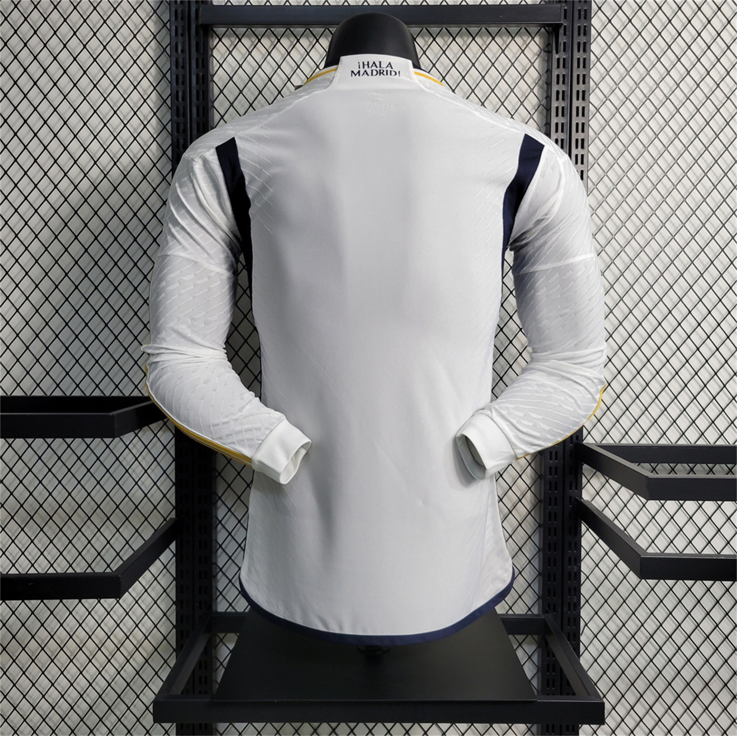 AlphaJersey-Retro Real Madrid 2023-24 Home Long Sleeves Jersey - Player Version