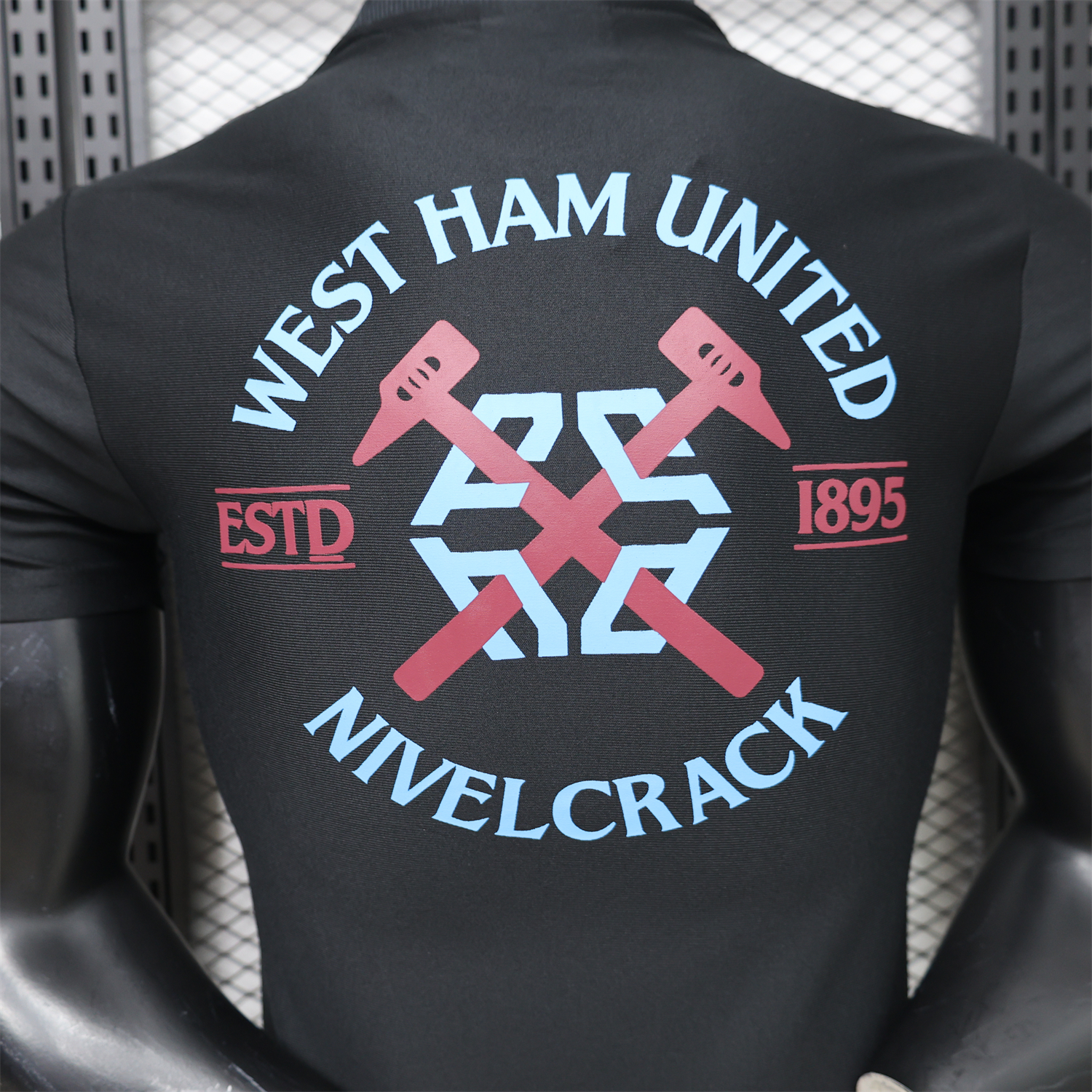 AlphaJersey-West Ham United 26-27 Retro Casual Style Black Polo Jersey - Player Version