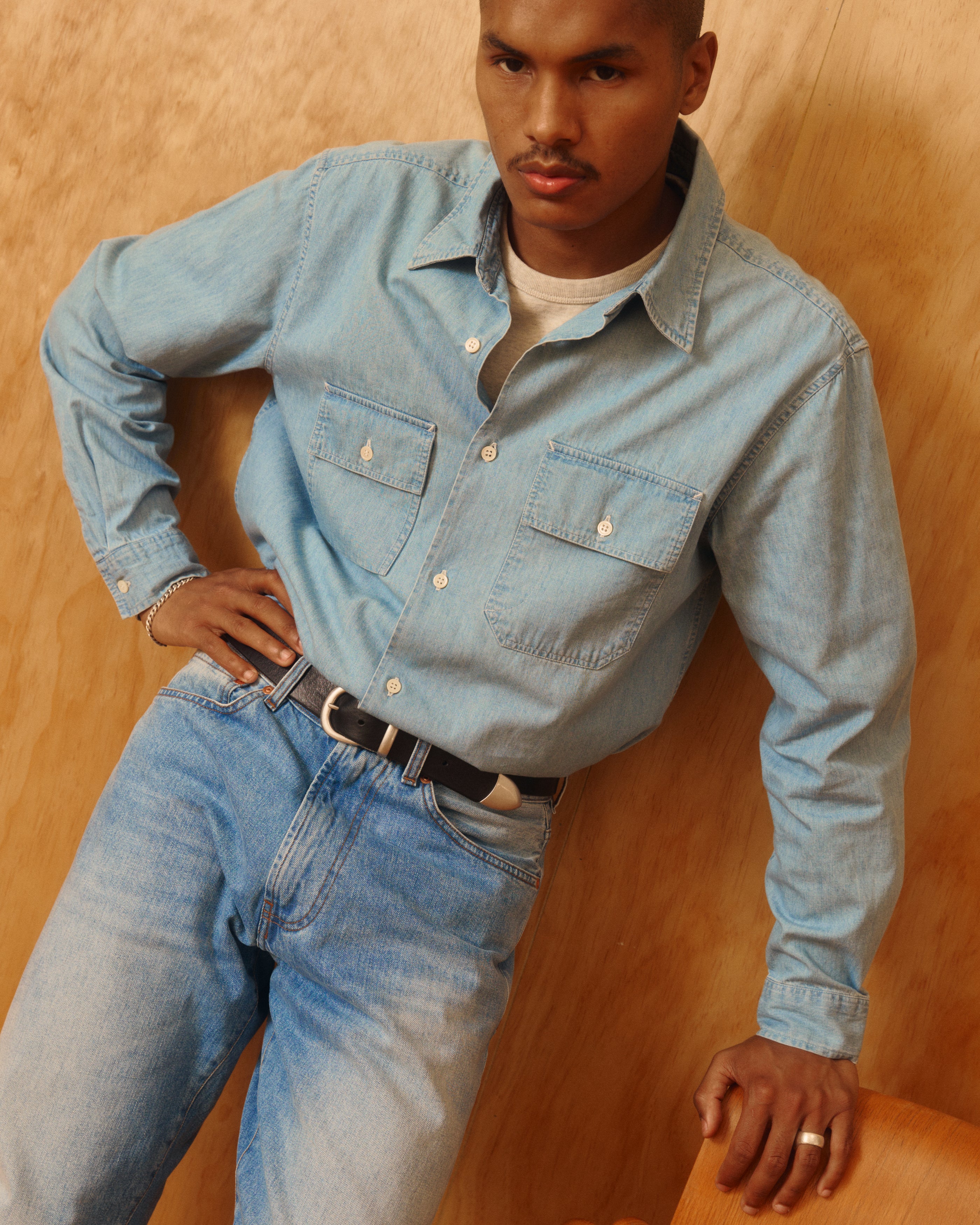 Pacific Denim Shirt | Modern Menswear by yycbvcnbmmnbm