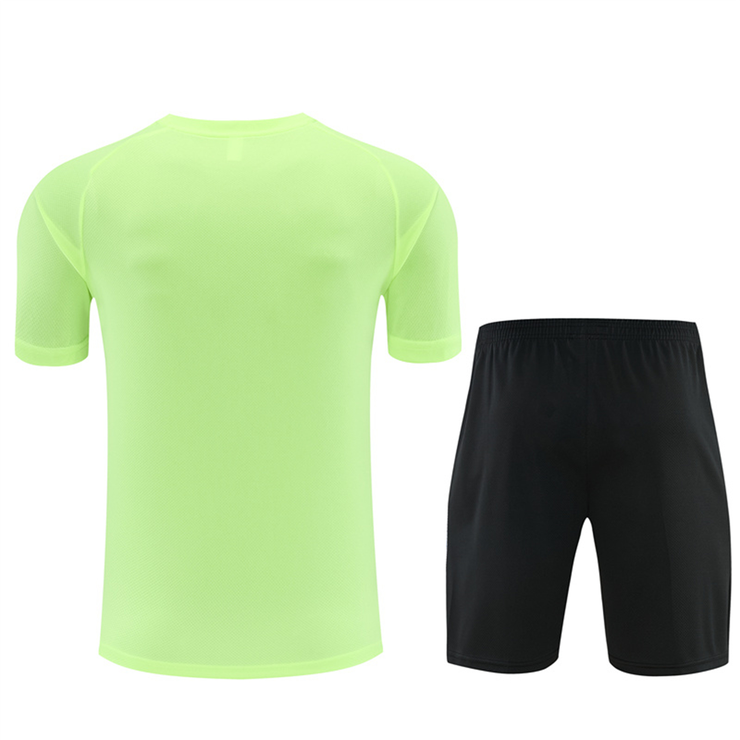 AlphaJersey-Atletico Madrid 26-27 Short-Sleeve Training Set - Green Top and Black Shorts