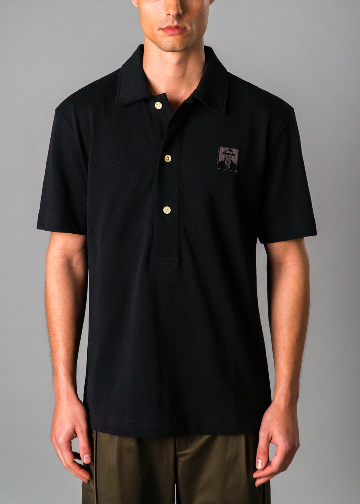 Pique Polo Black | Modern Menswear by yycbvcnbmmnbm