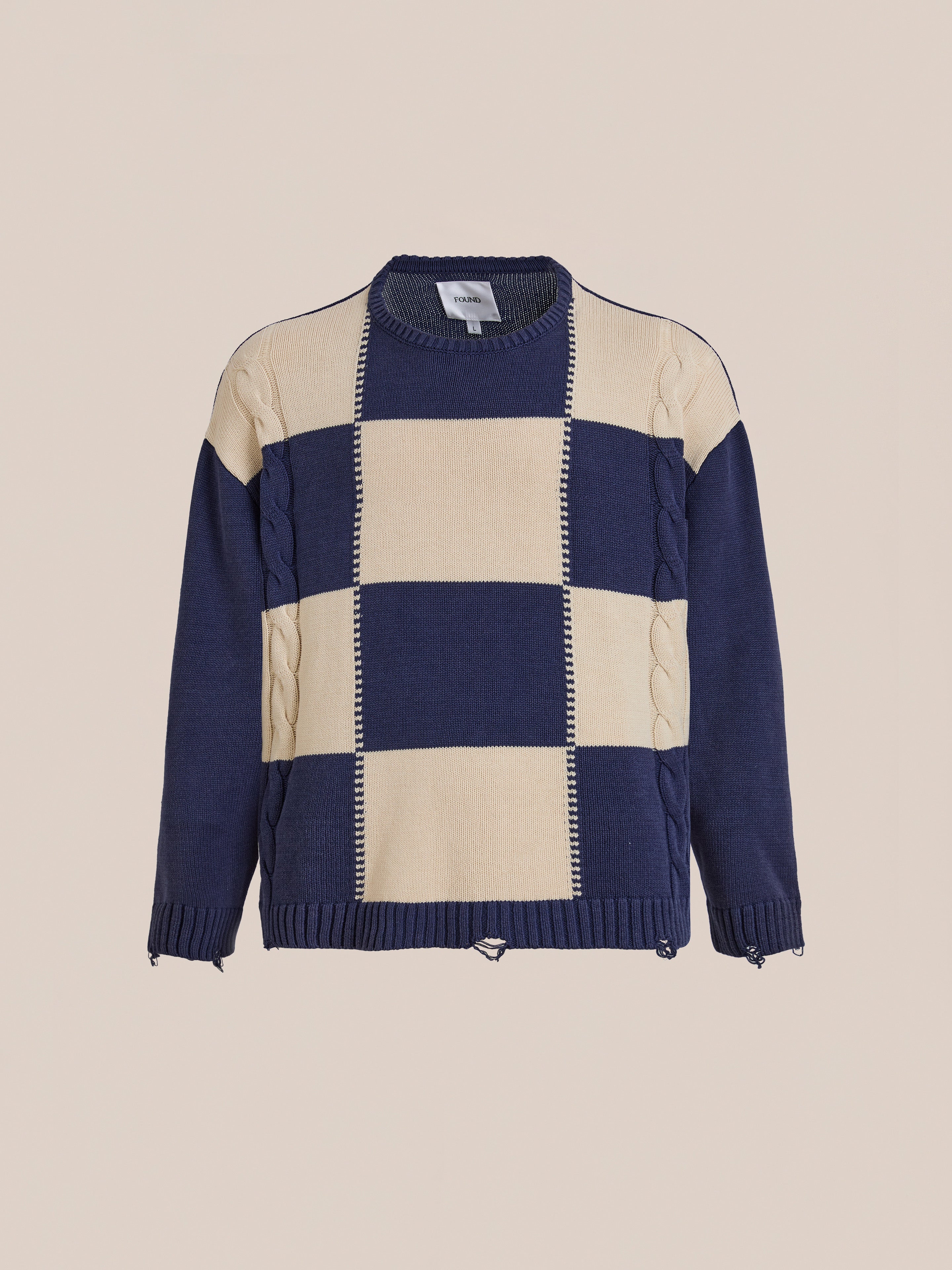 Checkered Fisherman Sweater | Modern Menswear by yycbvcnbmmnbm