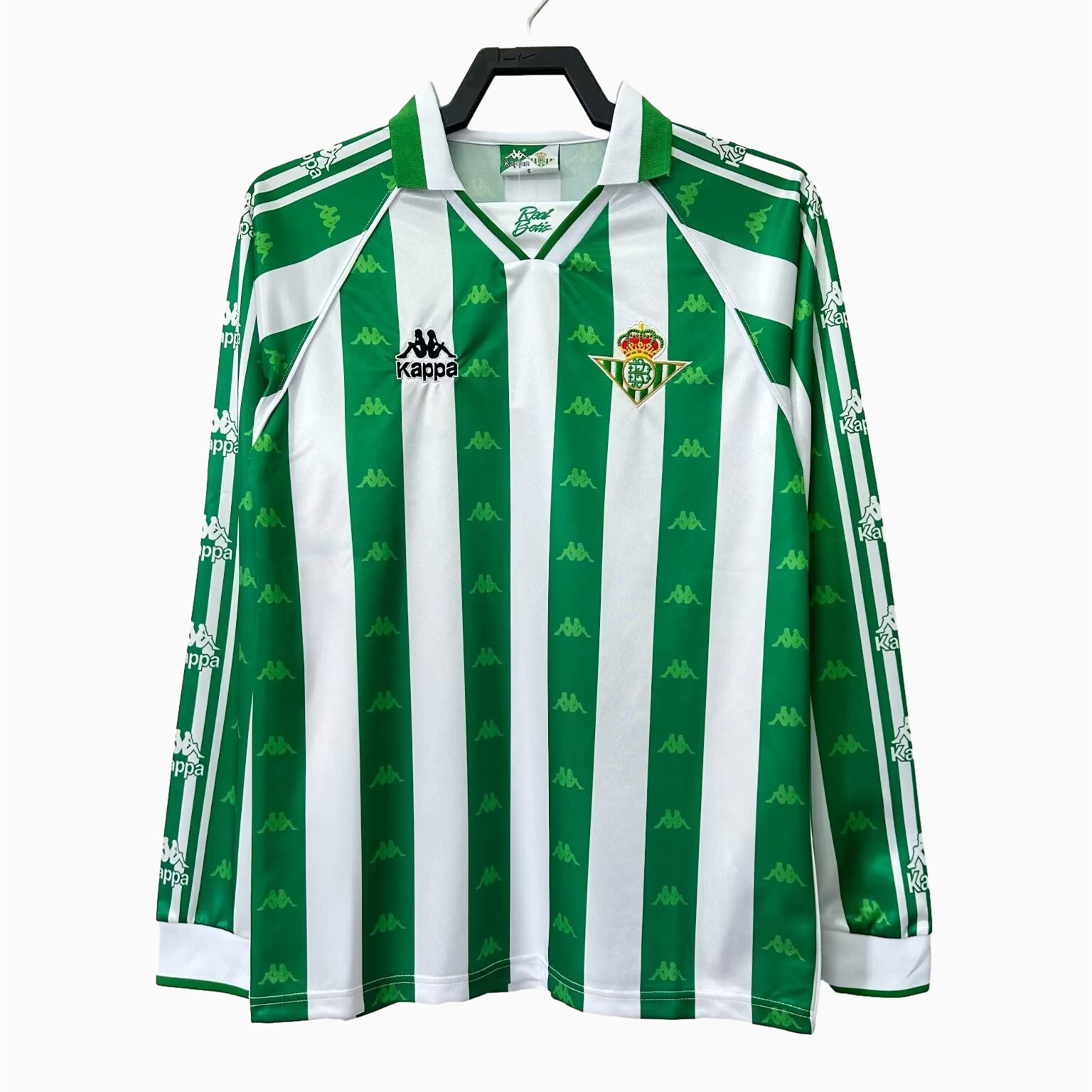 AlphaJersey-Retro Real Betis 95-97 Home Stadium Long Sleeve Jersey