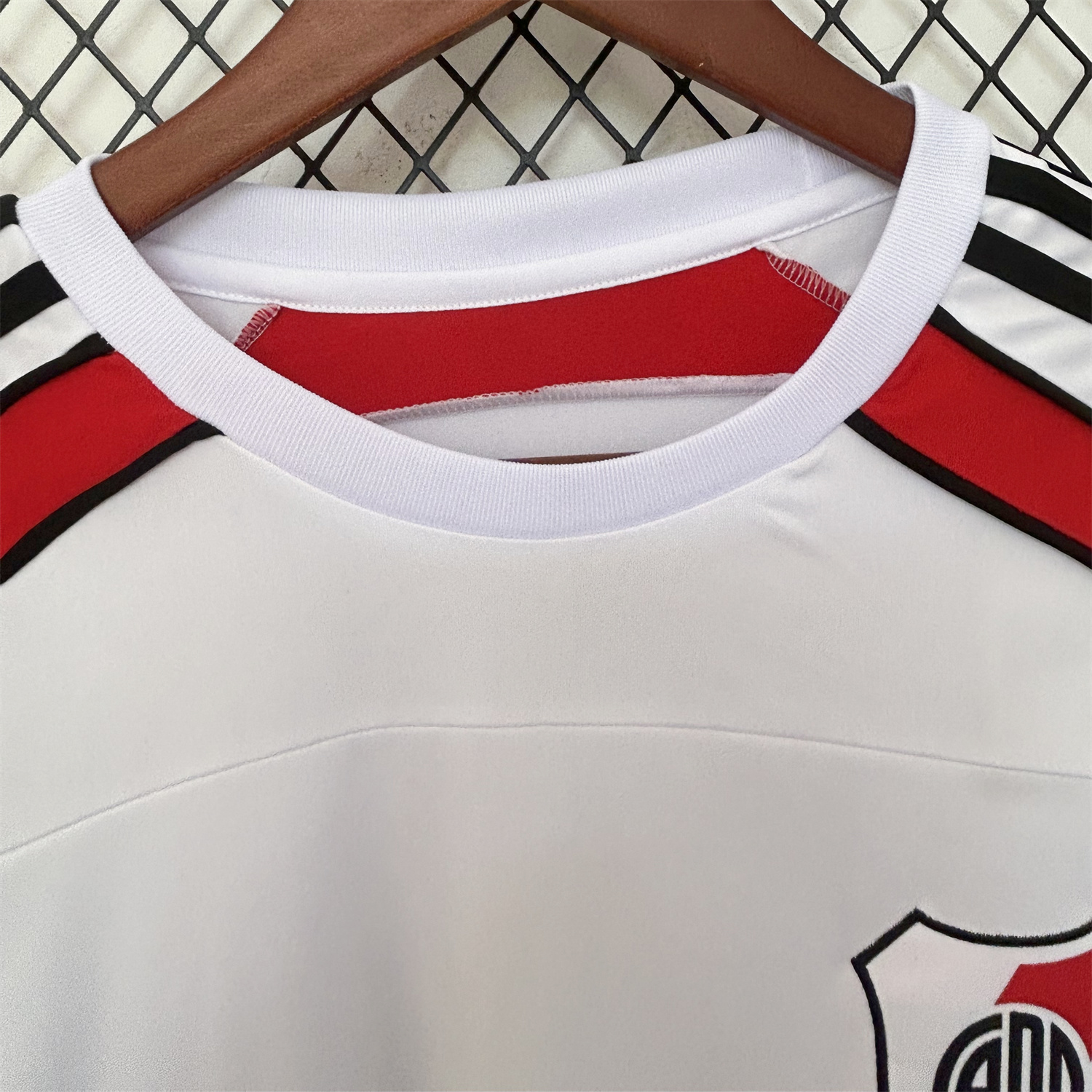 AlphaJersey-River Plate 25-26 Urban Purist Throwback White Jersey - Fans Version