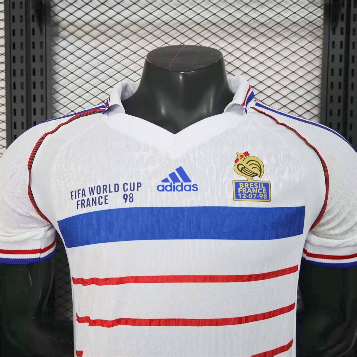 AlphaJersey-Retro France 1998 Away White Jersey - Player Version