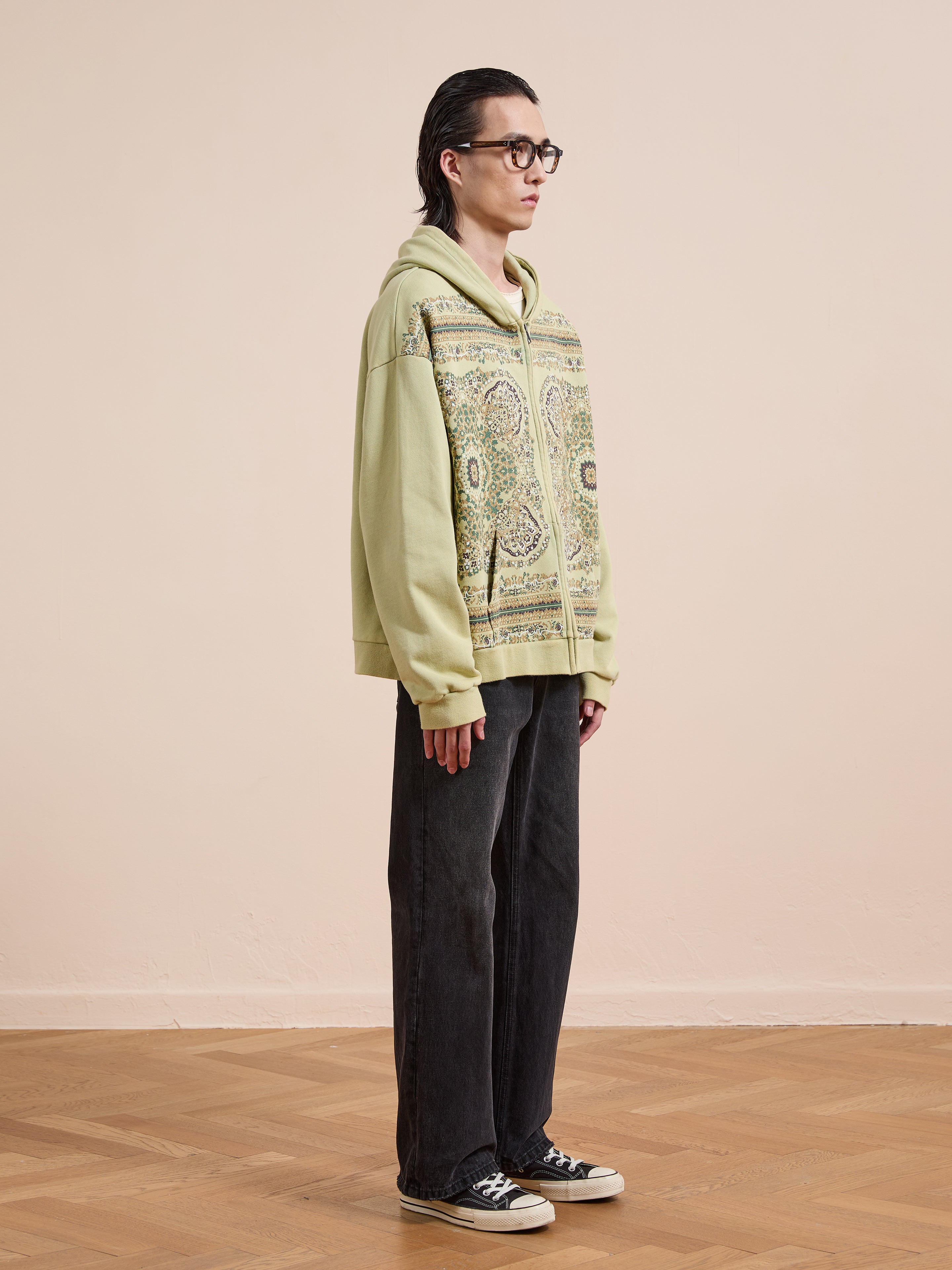 Motif Zip-Up Hoodie | Modern Menswear by yycbvcnbmmnbm