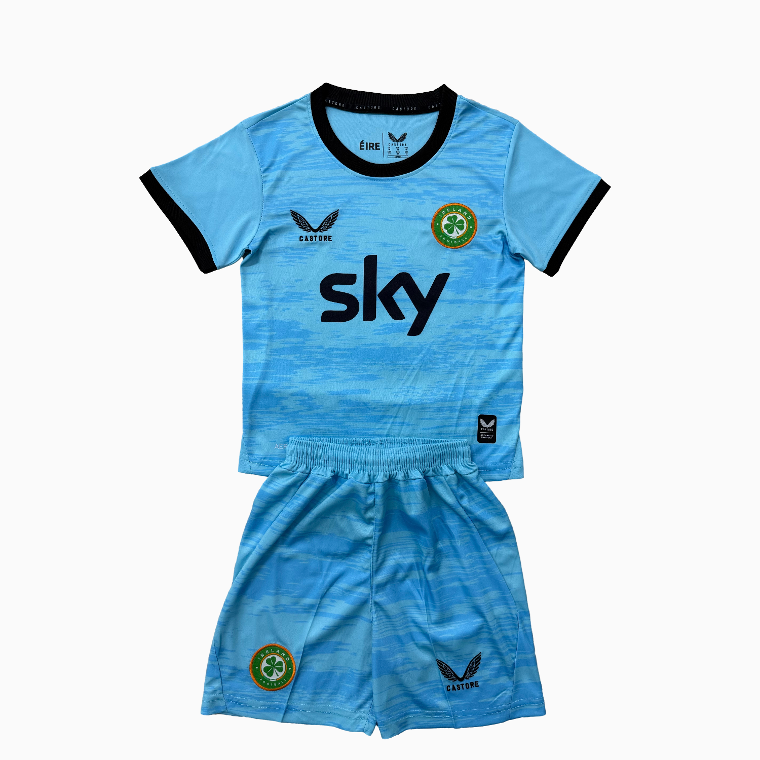 AlphaJersey-Ireland 2026 Blue Goalkeeper Men's Adult Jersey Set - Fans Version