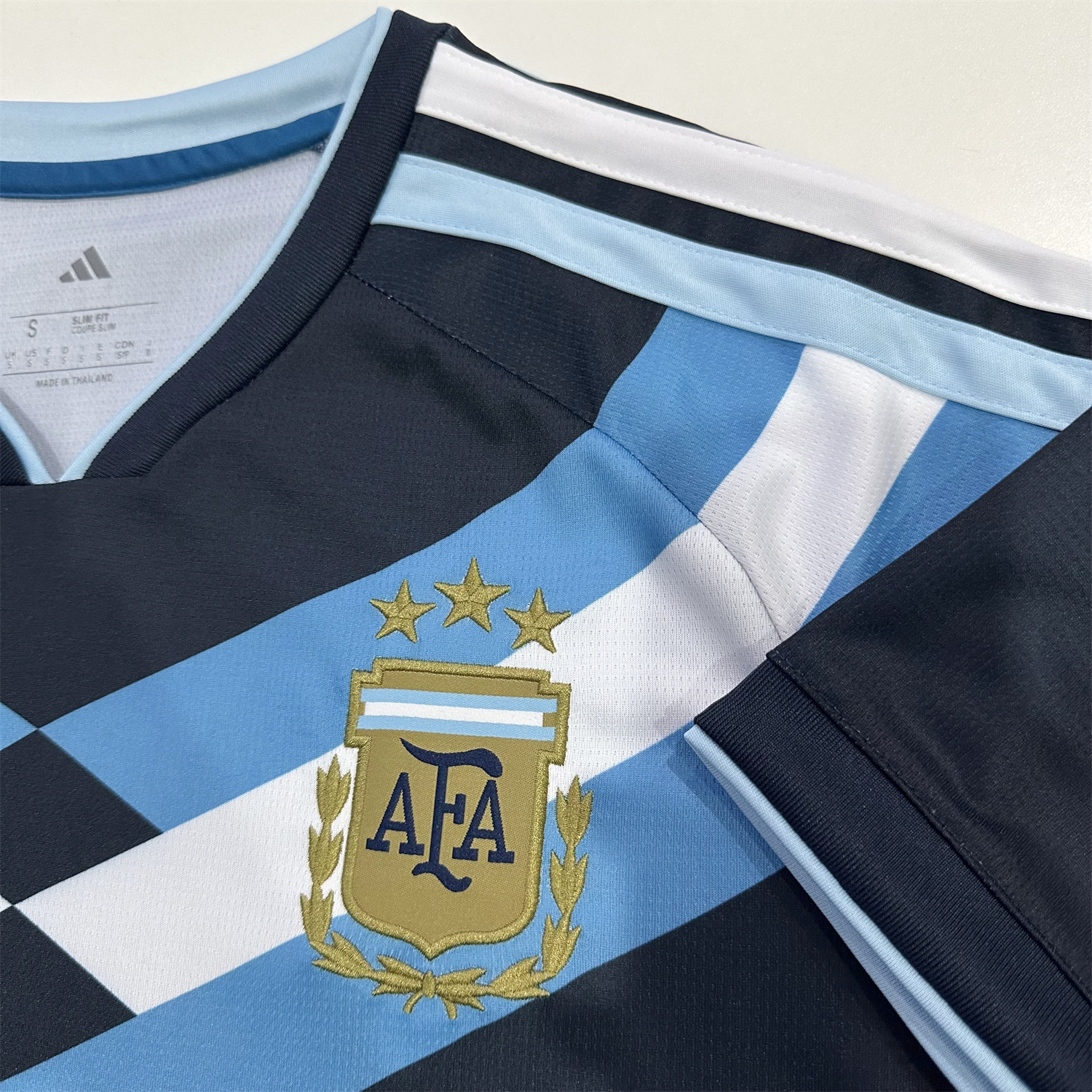 AlphaJersey-Argentina 2026 Blue Shoulder Stripes Special Jersey - Fans Version
