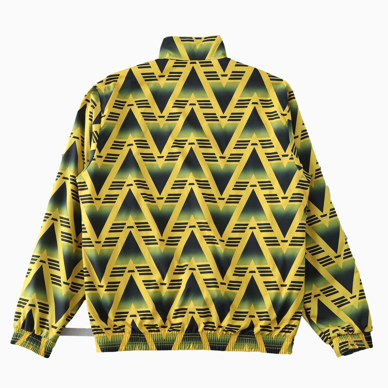 AlphaJersey-Retro Arsenal 1991-93 Away Double Sided Reversible Windbreaker - Yellow & Grey