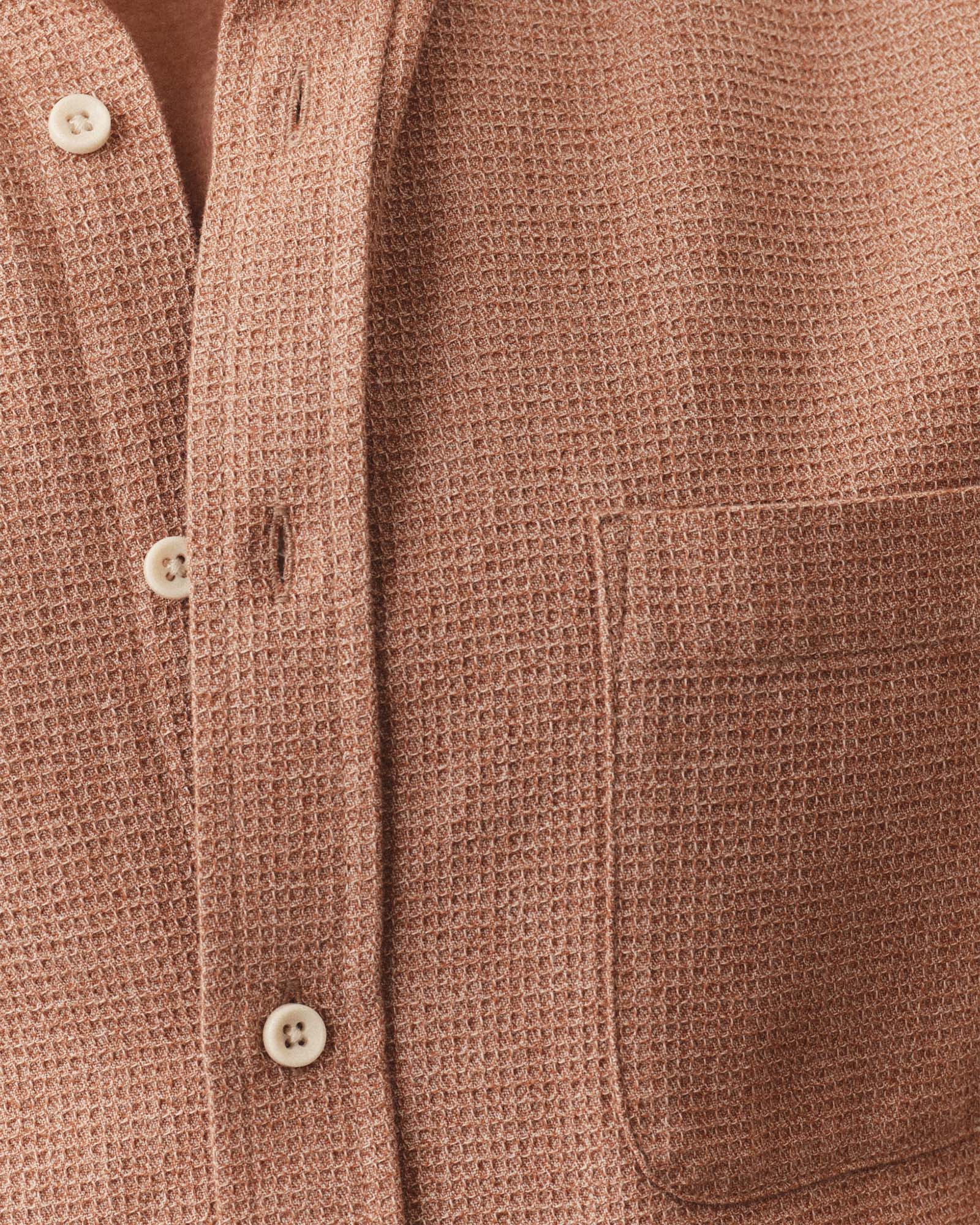 The Short Sleeve Jack in Desert Twist Waffle | Modern Menswear by yycbvcnbmmnbm