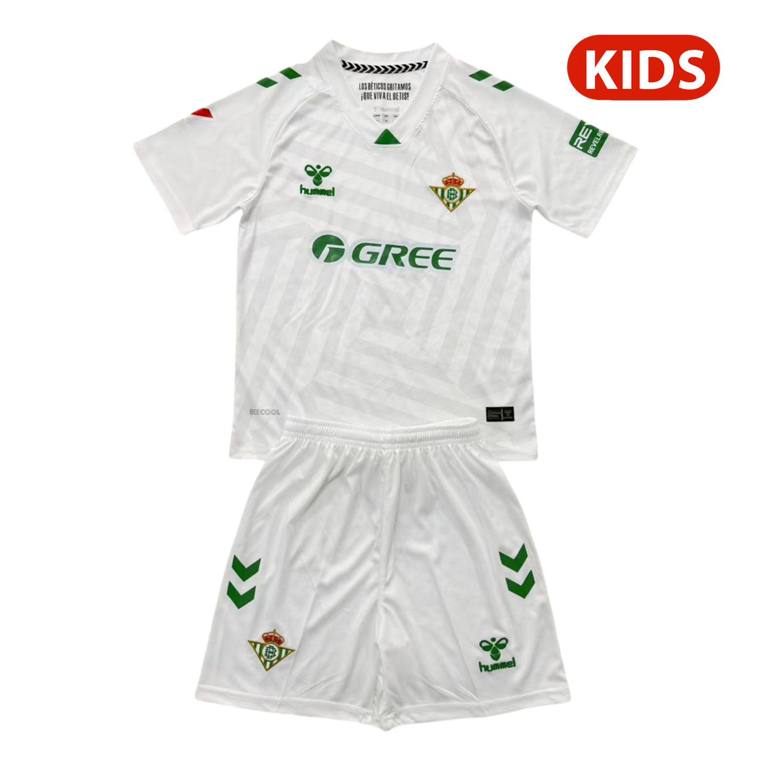 AlphaJersey-Real Betis 25-26 White Goalkeeper Kids Kit