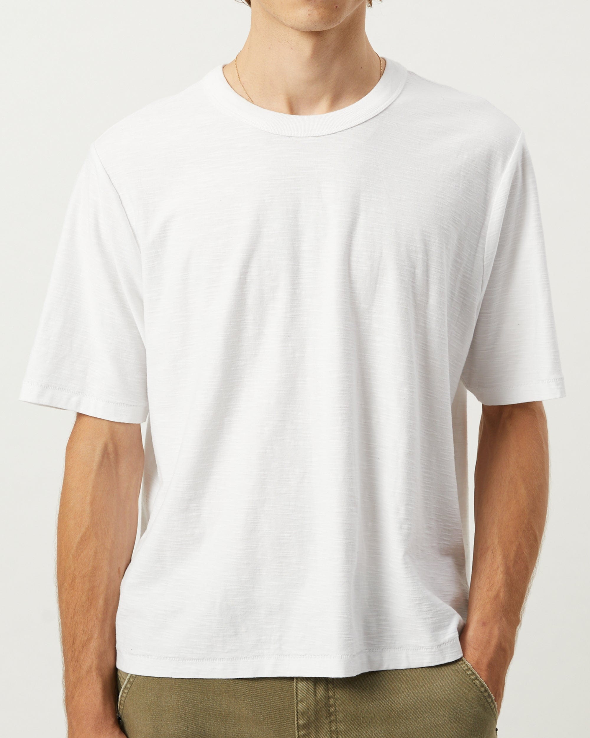 Slub Tee - White | Modern Menswear by yycbvcnbmmnbm