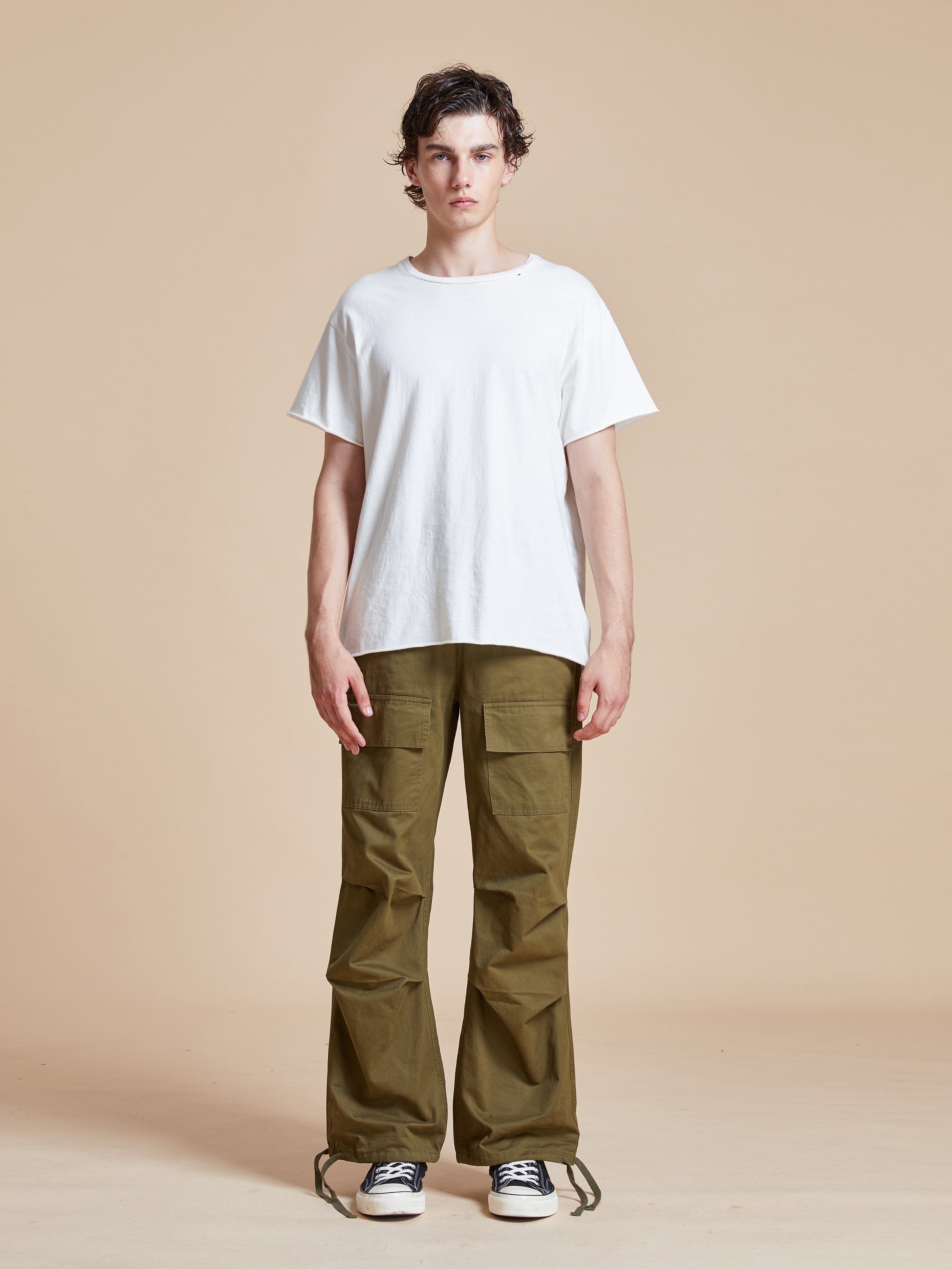 Parachute Cargo Twill Pants | Modern Menswear by yycbvcnbmmnbm
