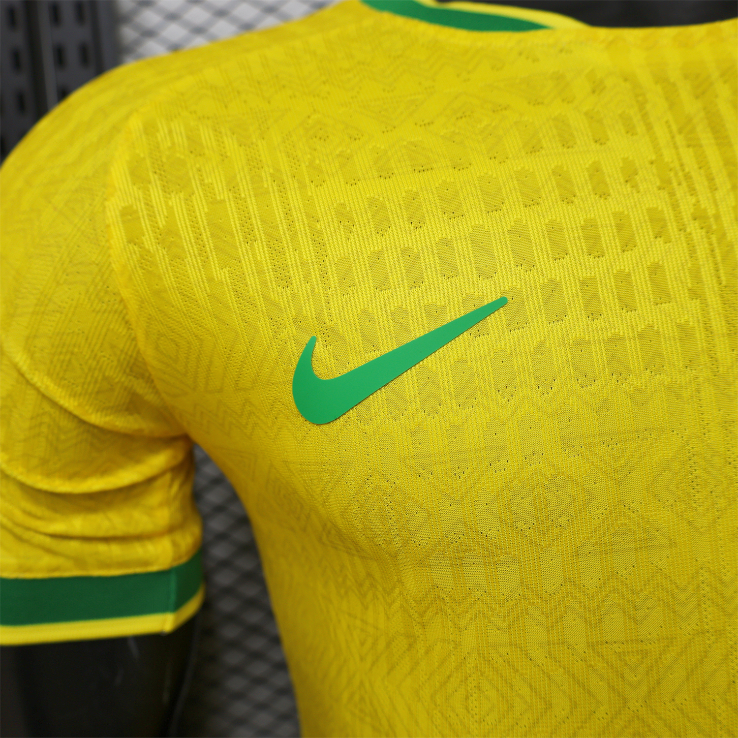 AlphaJersey-Brazil 2026 Green Edge Yellow Special Jersey - Player Version