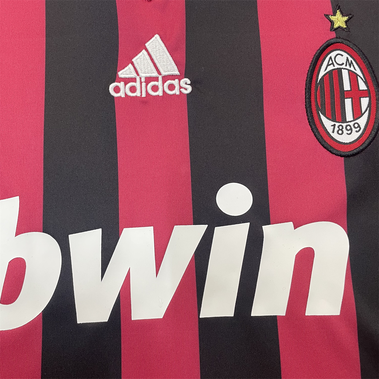 AlphaJersey-Retro AC Milan 2009-10 Home Red Kids Kit