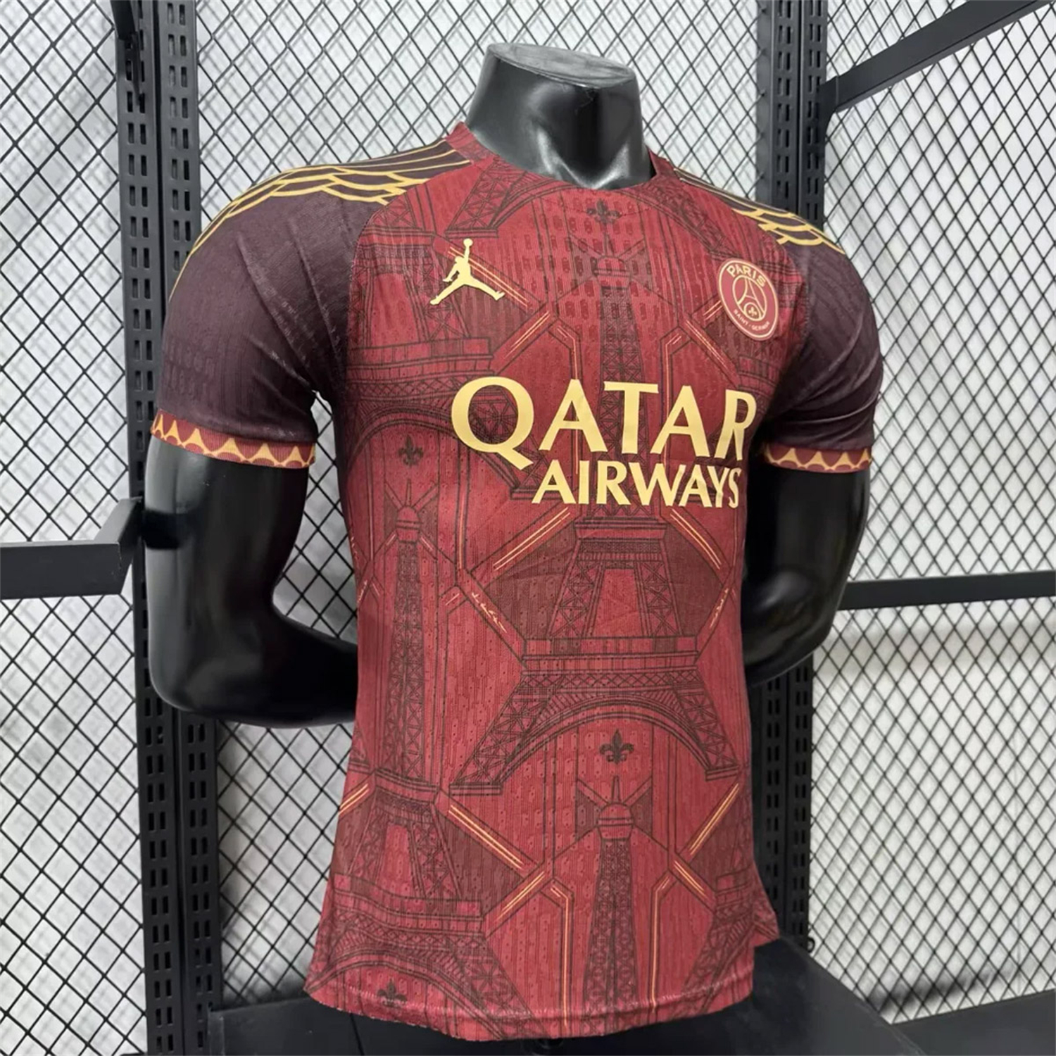 AlphaJersey-Paris Saint-Germain PSG 25-26 Red Eiffel Tower Concept Special Jersey - Player Version