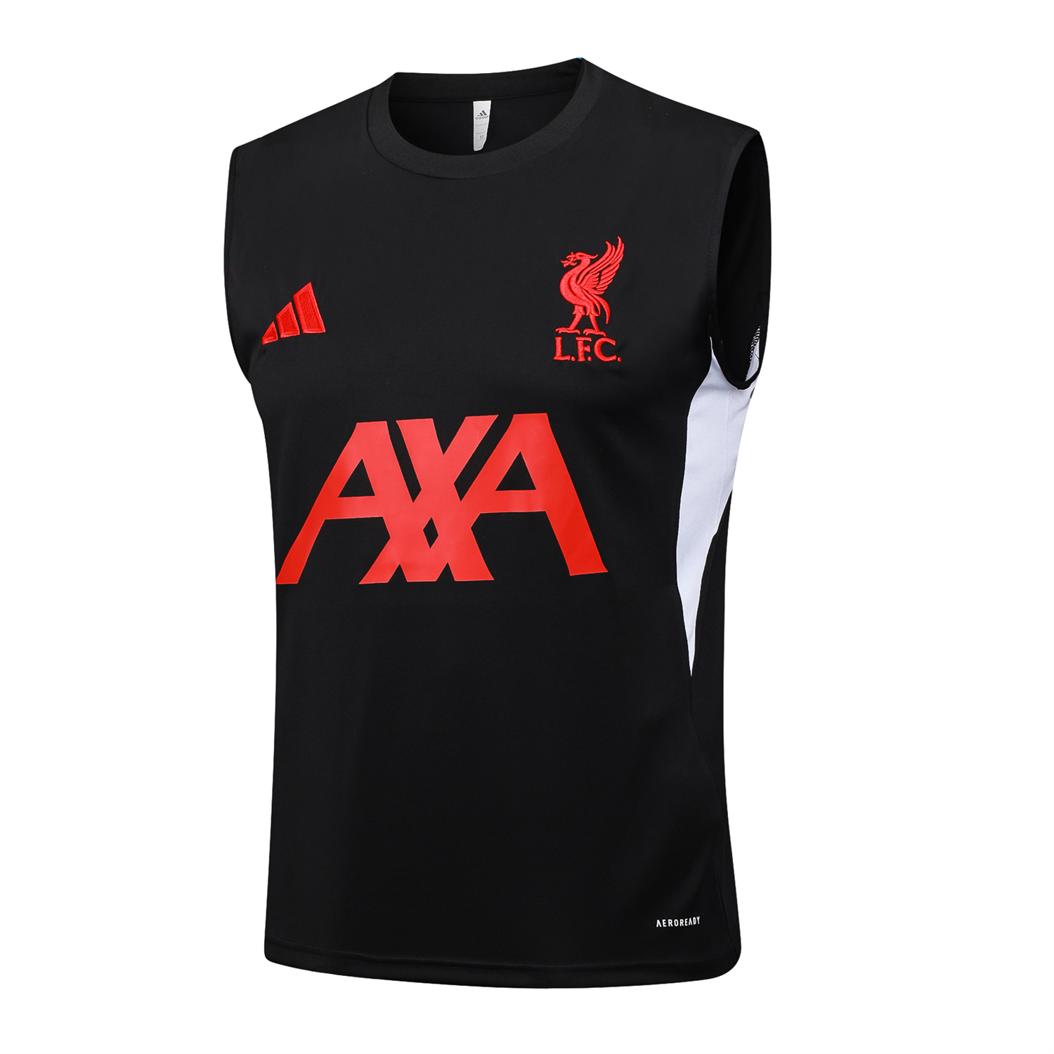 AlphaJersey-Liver.pool 25-26 Vest Training Set - Black Vest & Black Shorts