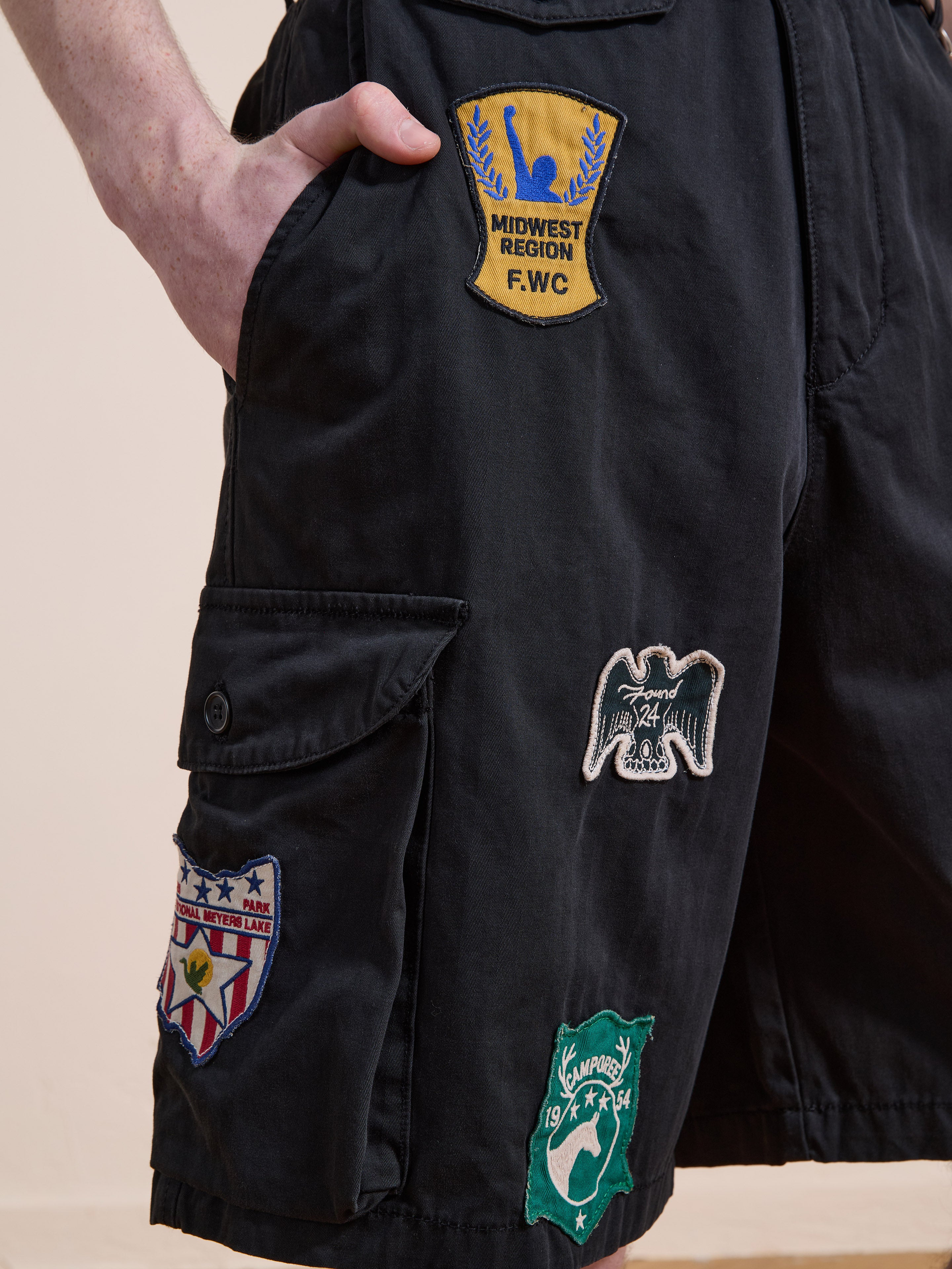Patchwork Cargo Shorts | Modern Menswear by yycbvcnbmmnbm