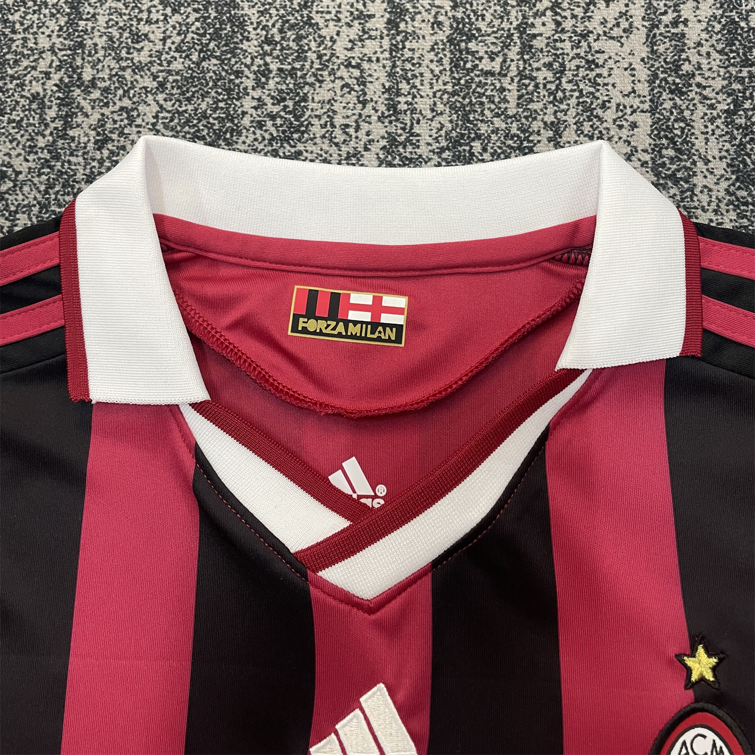 AlphaJersey-Retro AC Milan 2009-10 Home Red Kids Kit