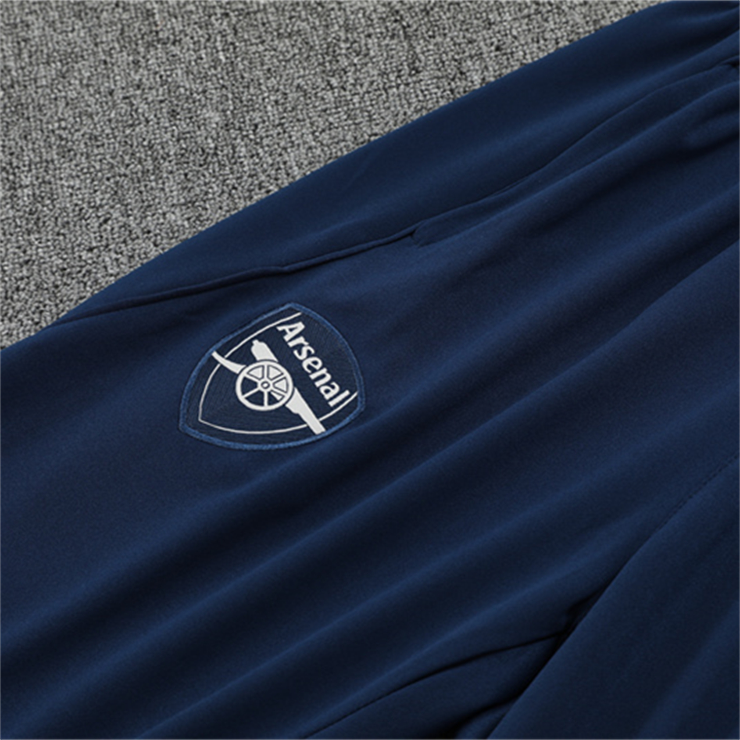 AlphaJersey-Arsenal 25-26 Long Sleeves Training Set - Light Grey Top & Blue Pants