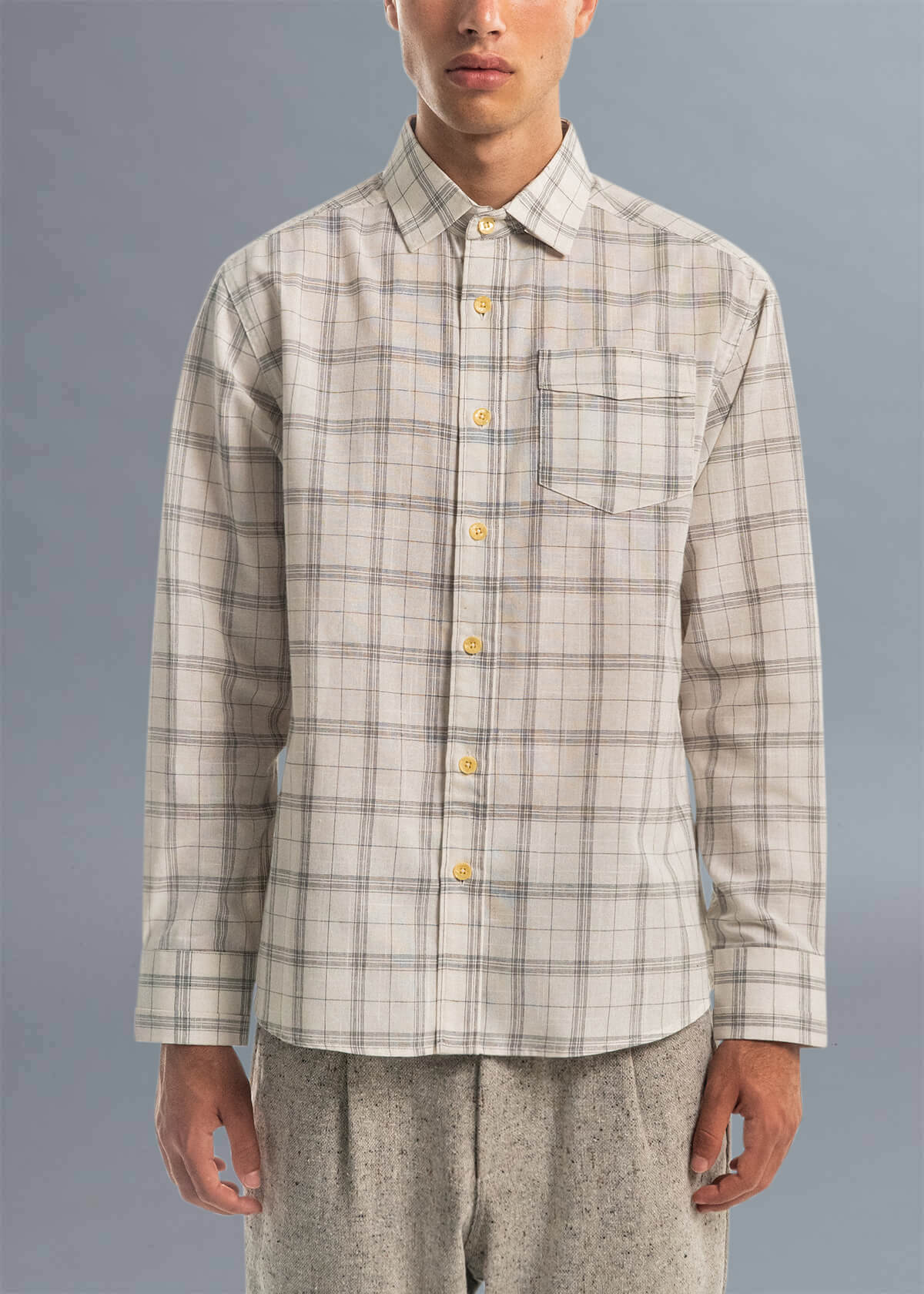 Slub Sketch Plaid | Modern Menswear by yycbvcnbmmnbm