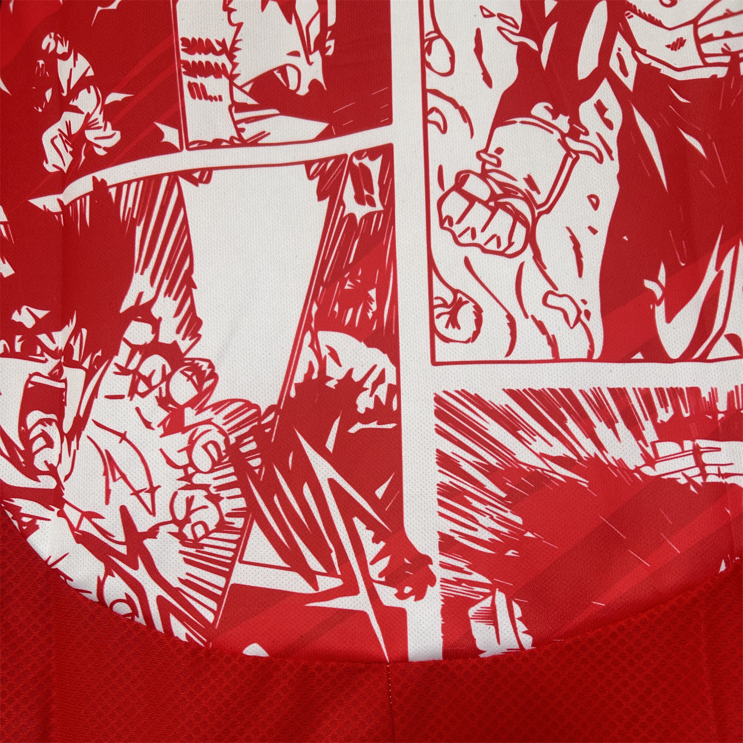 AlphaJersey-Japan 25-26 Red Vegeta Comic Slice Special Edition Jersey - Fans Version
