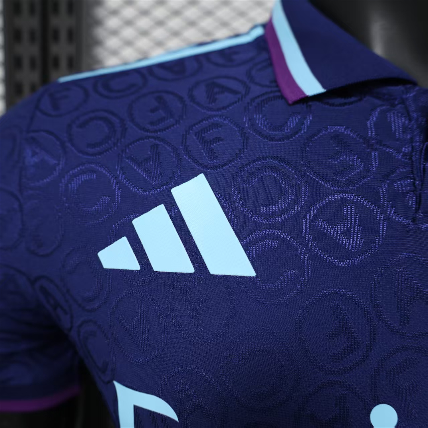 AlphaJersey-Arsenal 25-26 Deep Blue POLO Letter Pattern Special Jersey - Player Version