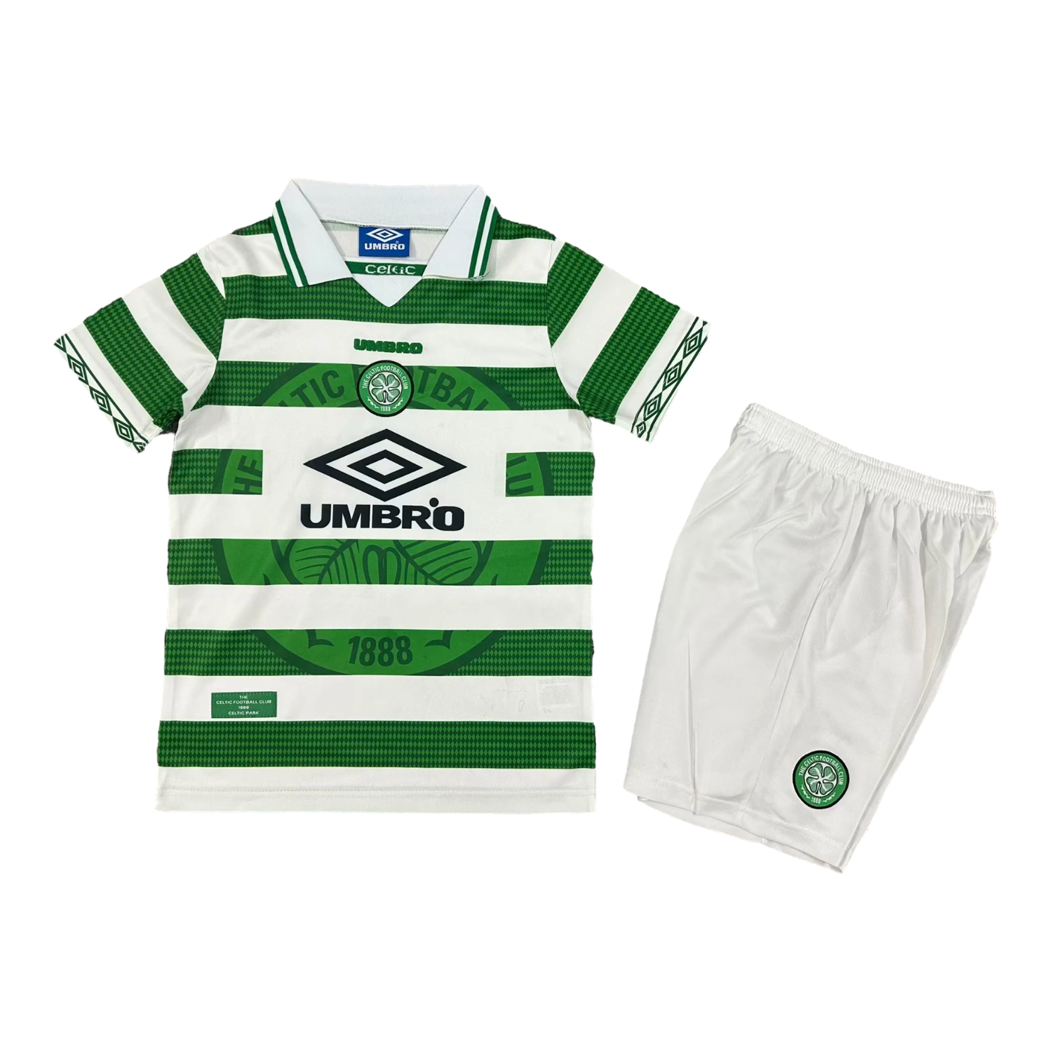 AlphaJersey-Retro Celtic 1997-99 Home Kids Kit