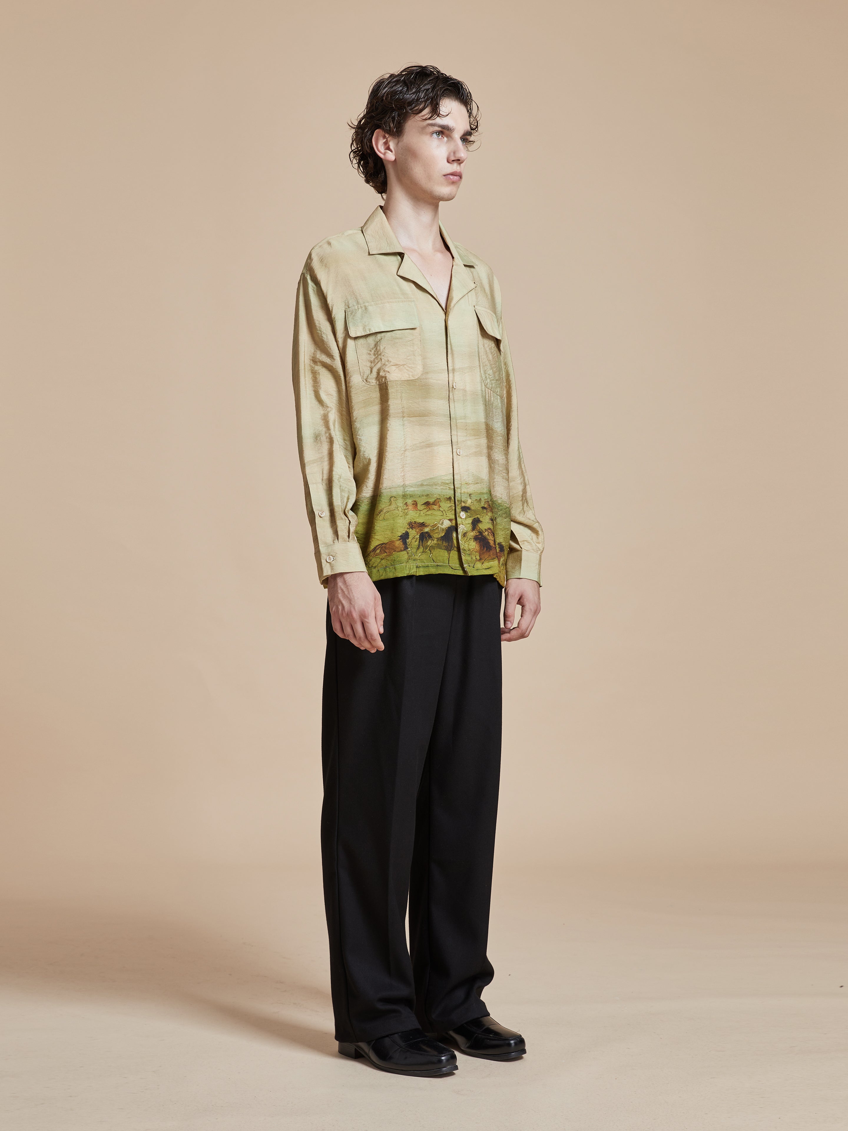 Grasslands Long Sleeve Camp Shirt | Modern Menswear by yycbvcnbmmnbm