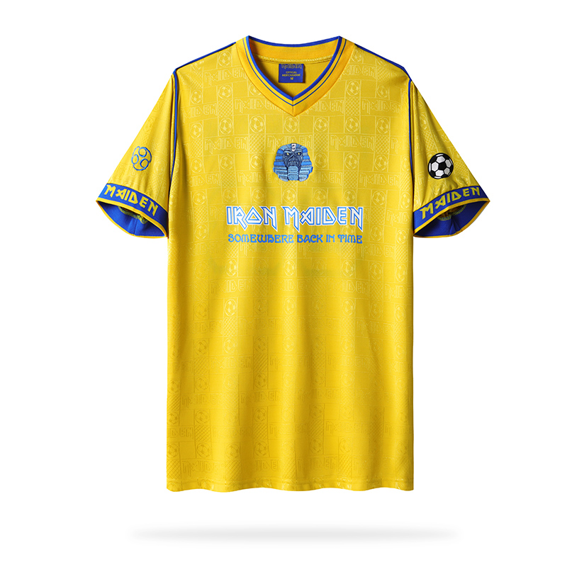 AlphaJersey-Retro Iron Maiden 2008 Yellow Jersey