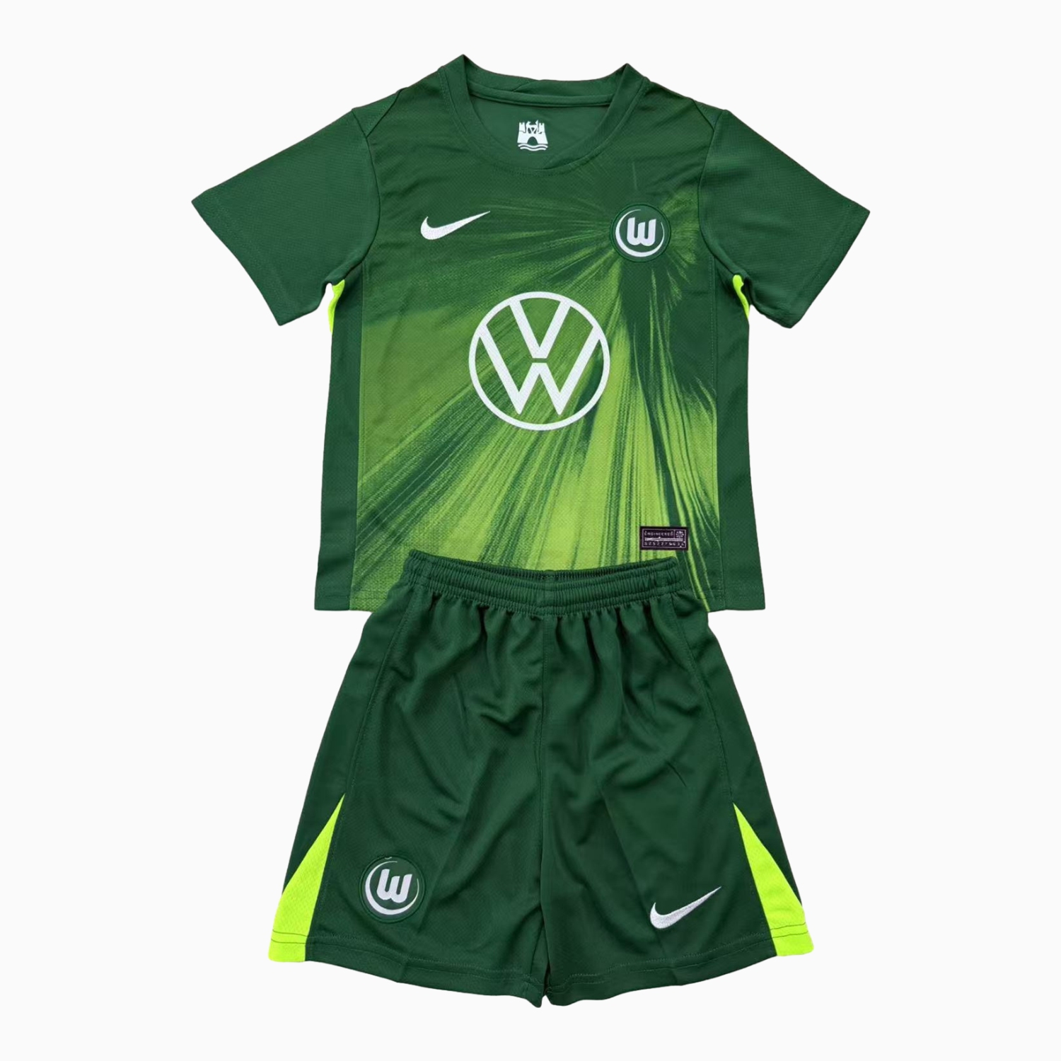 AlphaJersey-Wolfsburg 25-26 Home Men's Adult Jersey Set - Fans Version
