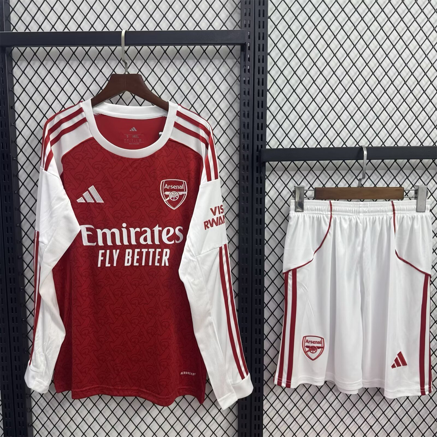 AlphaJersey-Arsenal 25-26 Home Long Sleeves Kids Kit