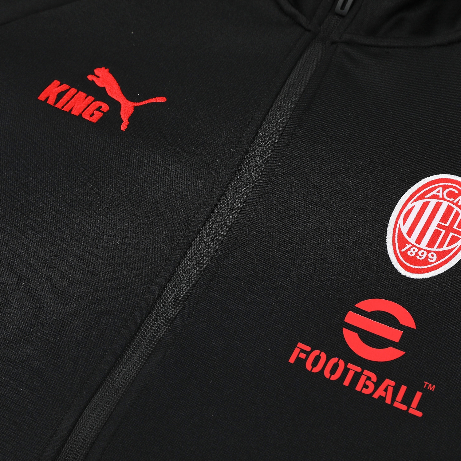 AlphaJersey-AC Milan 25-26 Jacket Training Tracksuit - Black top & Pants