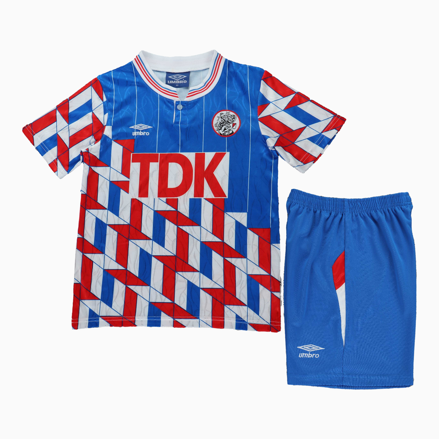 AlphaJersey-Retro Ajax 1989-90 Away Kids Kit