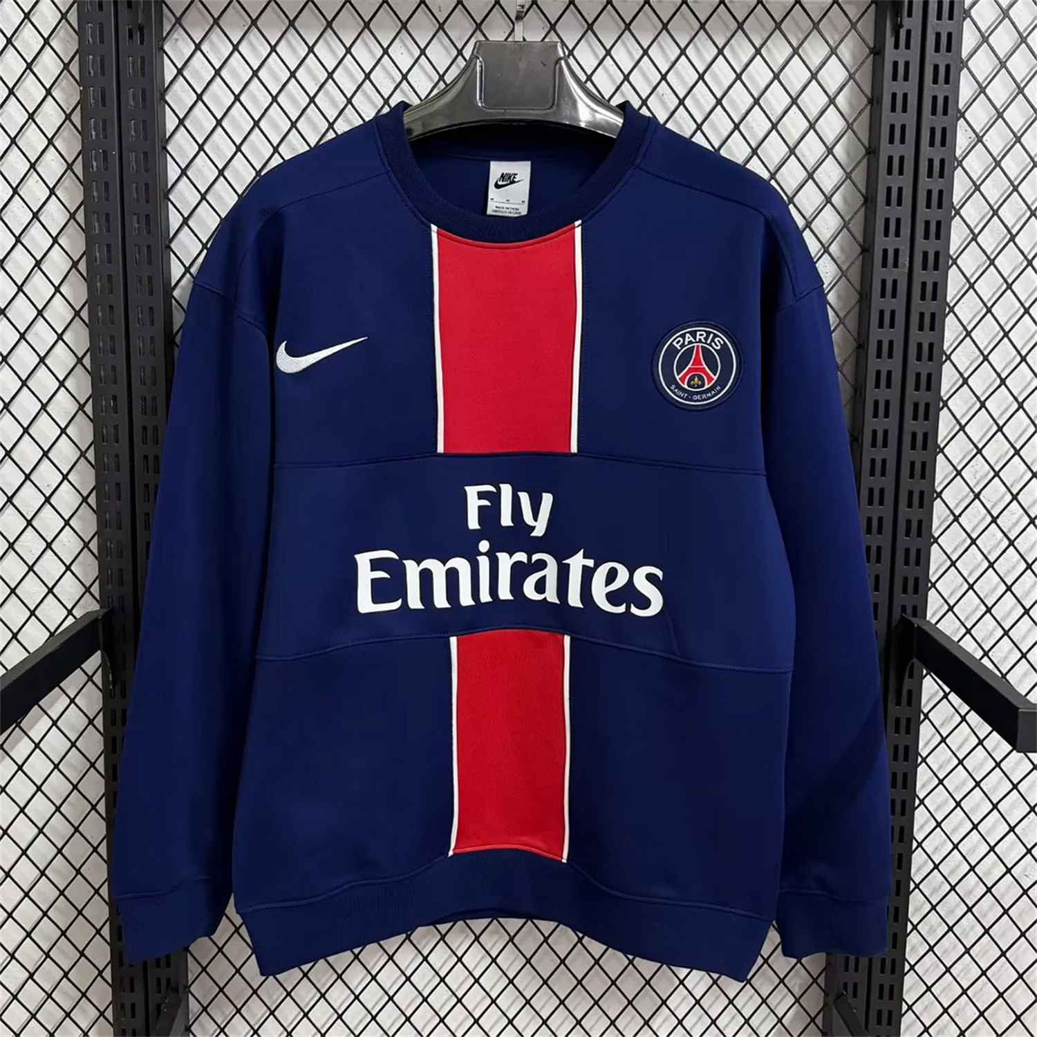 AlphaJersey-Paris Saint-Germain PSG 25-26 Blue And Red Unisex Pullover Hoodie