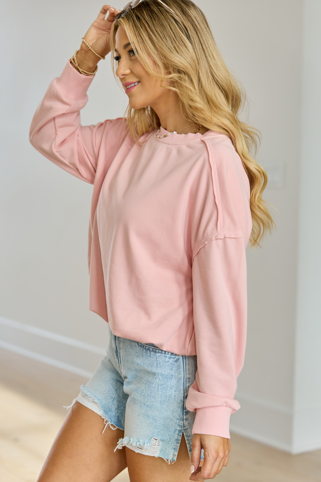 Prestyn Pink Bubble Long Sleeve Top SALE | Elegant Women's Fashion by coolavocek