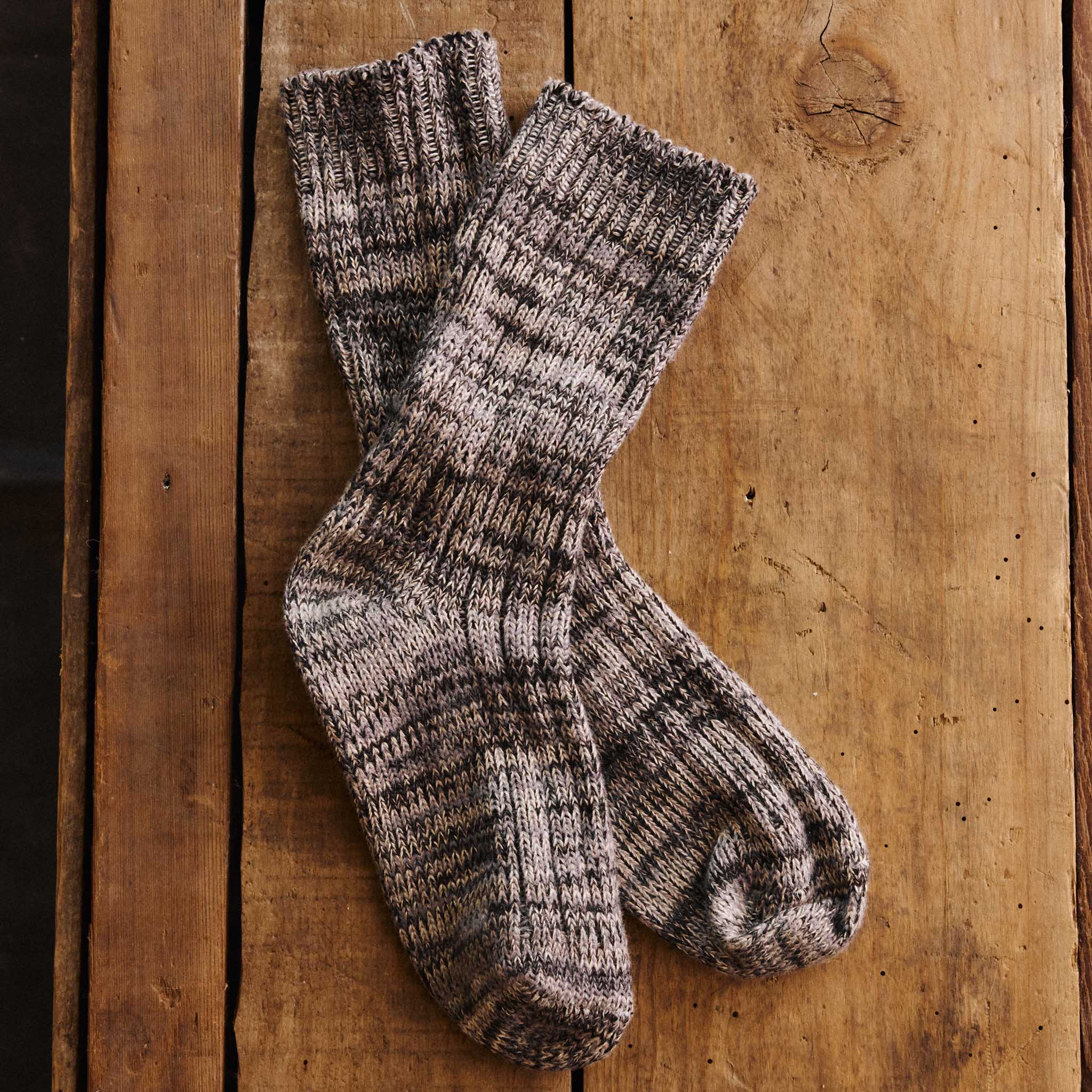 The Camp Sock in Marled Charcoal | Modern Menswear by yycbvcnbmmnbm