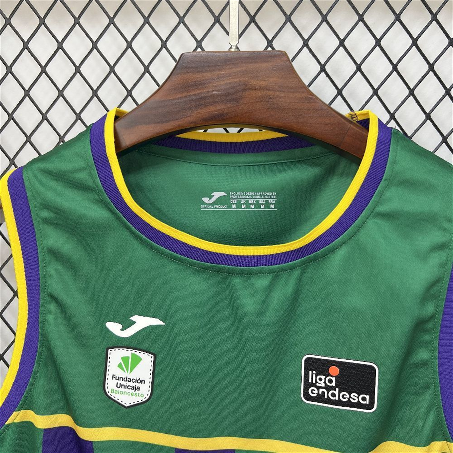 AlphaJersey-Malaga 25-26 Green Basketball Training Vest - Fans Version
