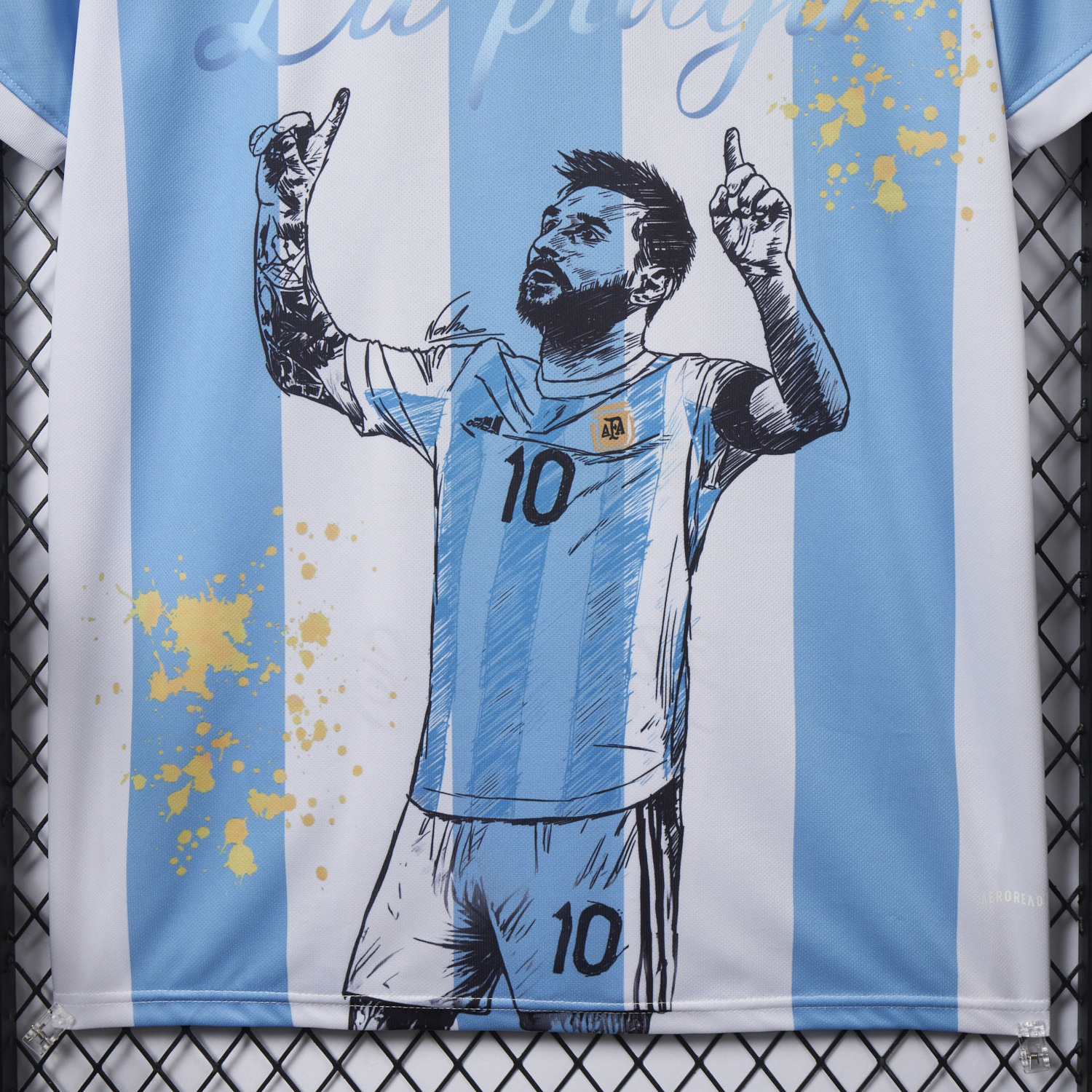 AlphaJersey-Argentina 25-26 50th Anniversary Messi Graffiti Special Jersey - Fans Version