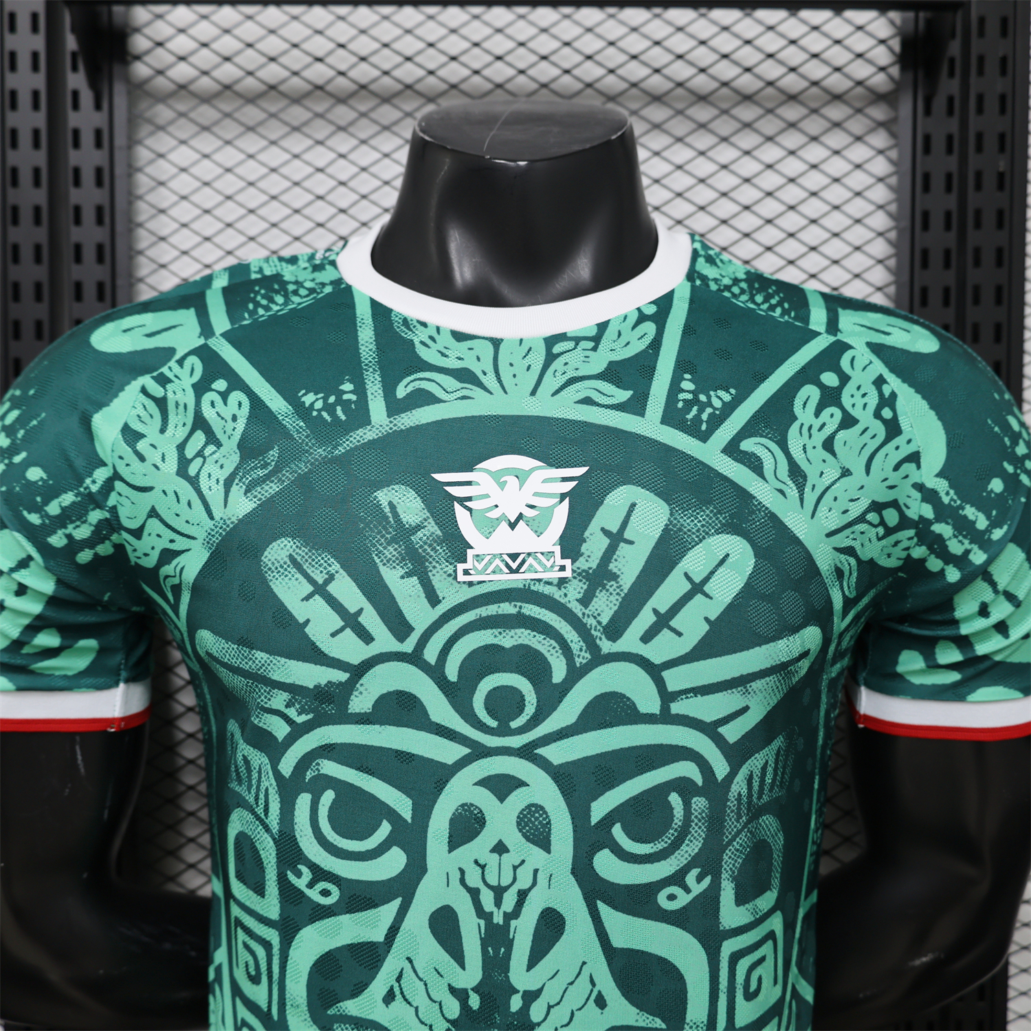 AlphaJersey-Mexico 2026 Green Totem Special Jersey - Player Version