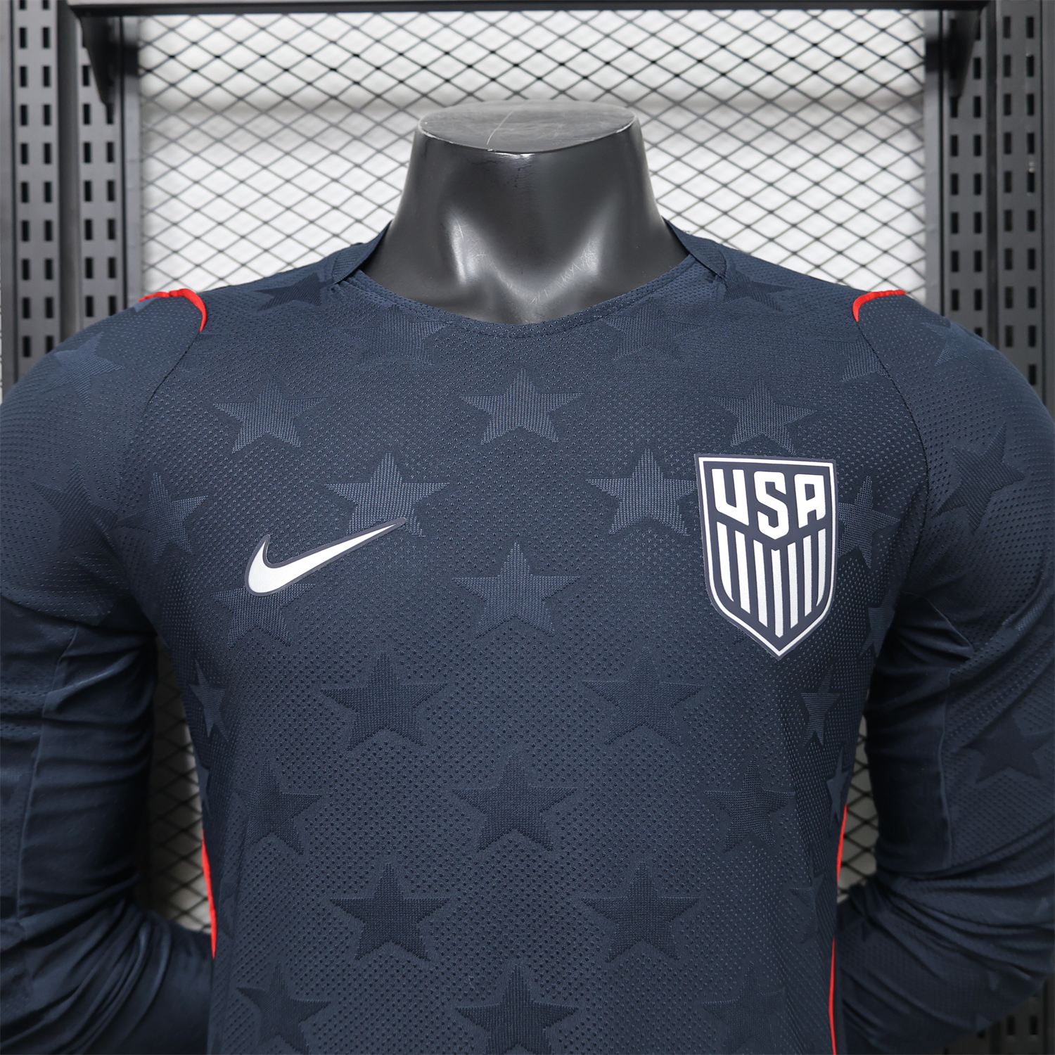 AlphaJersey-United States USA 2026 Away Long Sleeves Jersey - Player Version