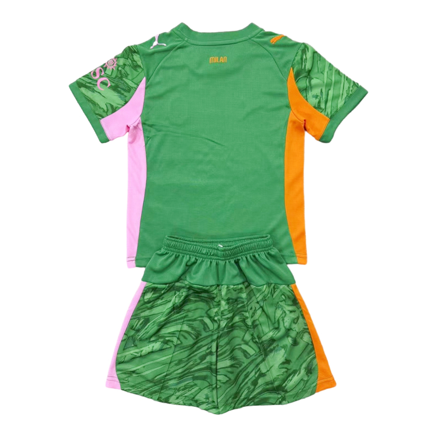 AlphaJersey-AC Milan 25-26 Green Goalkeeper Men's Adult Jersey Set - Fans Version
