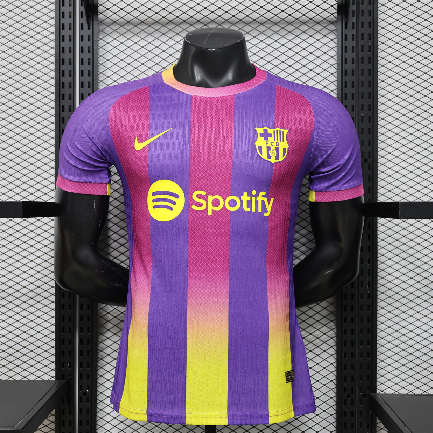 AlphaJersey-Barcelona 25-26 Purple Pink And Yellow Special Jersey - Player Version
