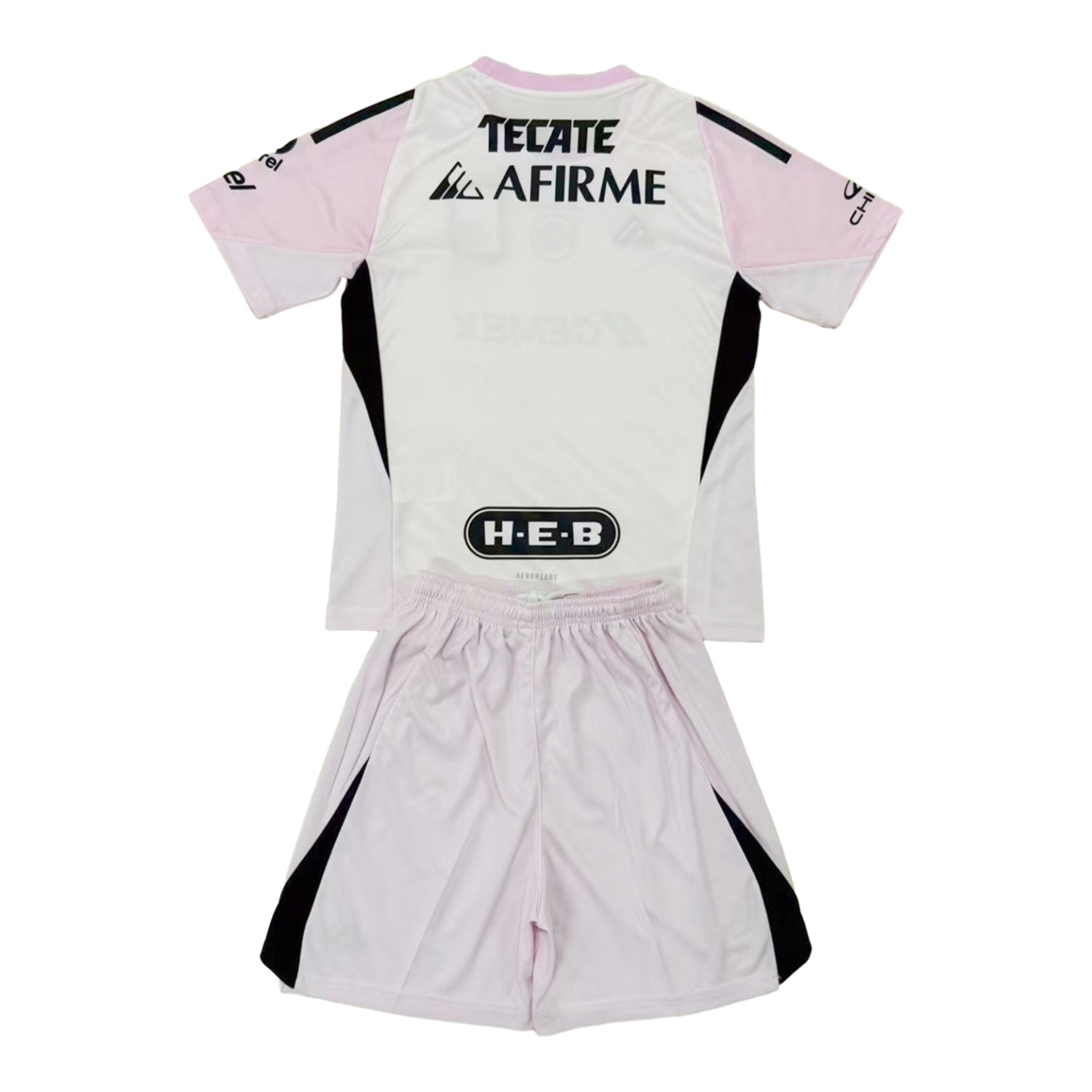 AlphaJersey-Tigres UANL 25-26 Light Pink Goalkeeper Men's Adult Jersey Set - Fans Version