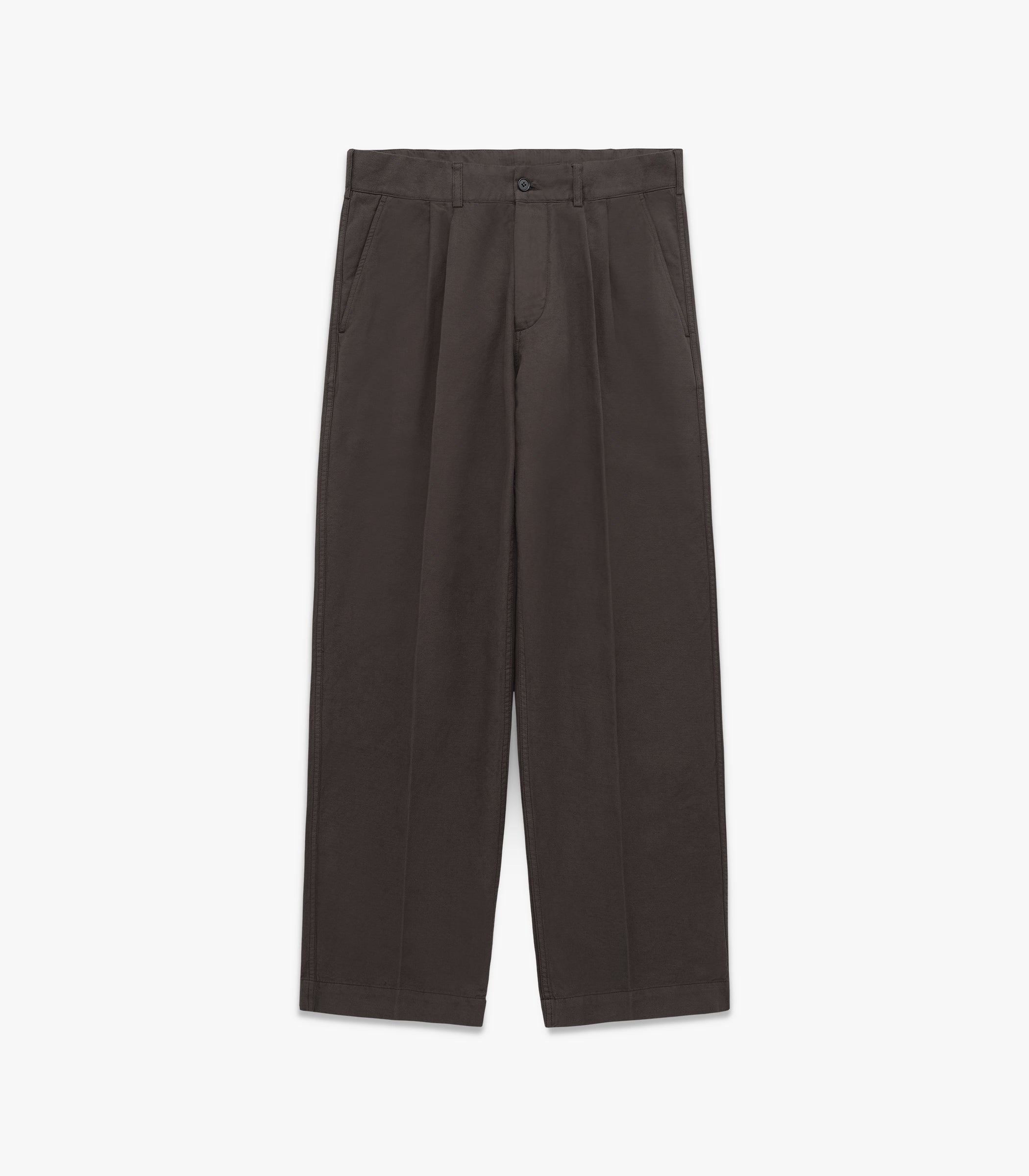 Canal Pleated Twill Cotton & Linen Pant | Modern Menswear by yycbvcnbmmnbm